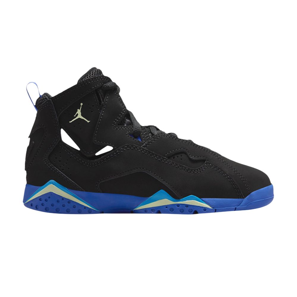 Pre-owned Air Jordan Jordan True Flight Ps 'black Hyper Royal' | Kid's Size 10.5