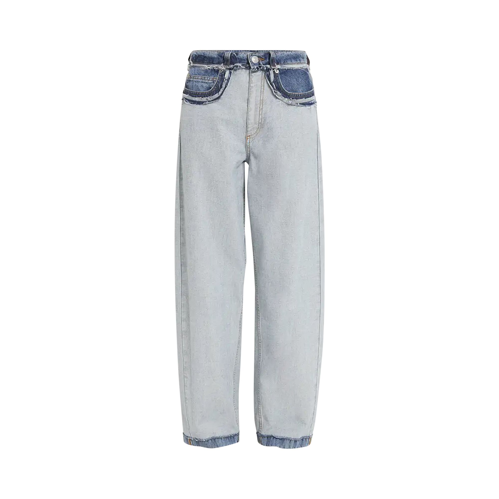 Pre-owned Marni Stone Washed Denim 5 Pocket Pants 'azure' | Blue | Women's Size 42