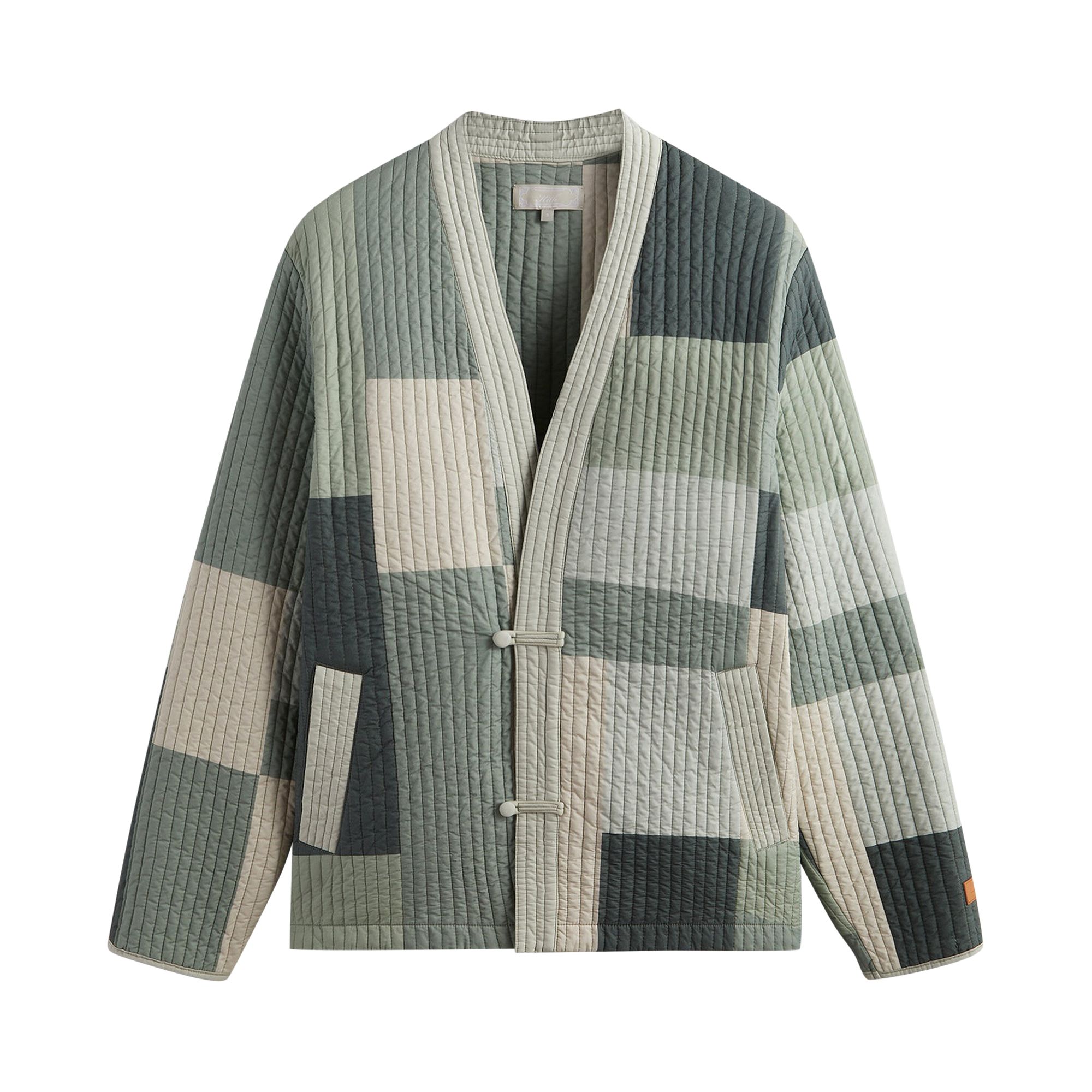 Pre-owned Kith Abbott Quilted Gi Jacket 'reverie' | Green | Men's Size S