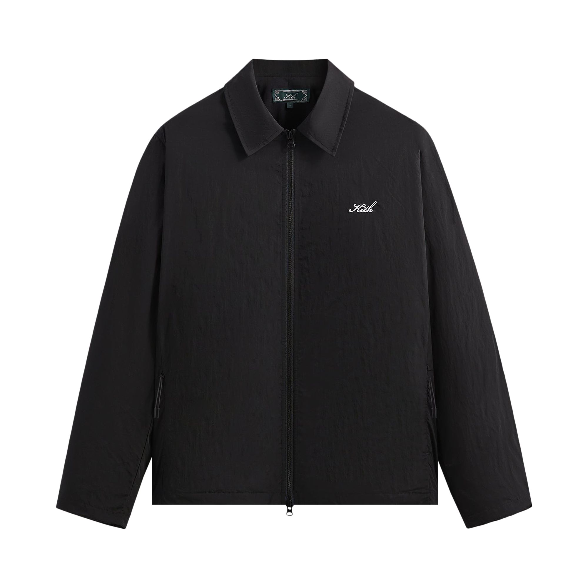Pre-owned Kith Wrinkle Nylon Jonas Coaches Jacket 'black' | Men's Size L