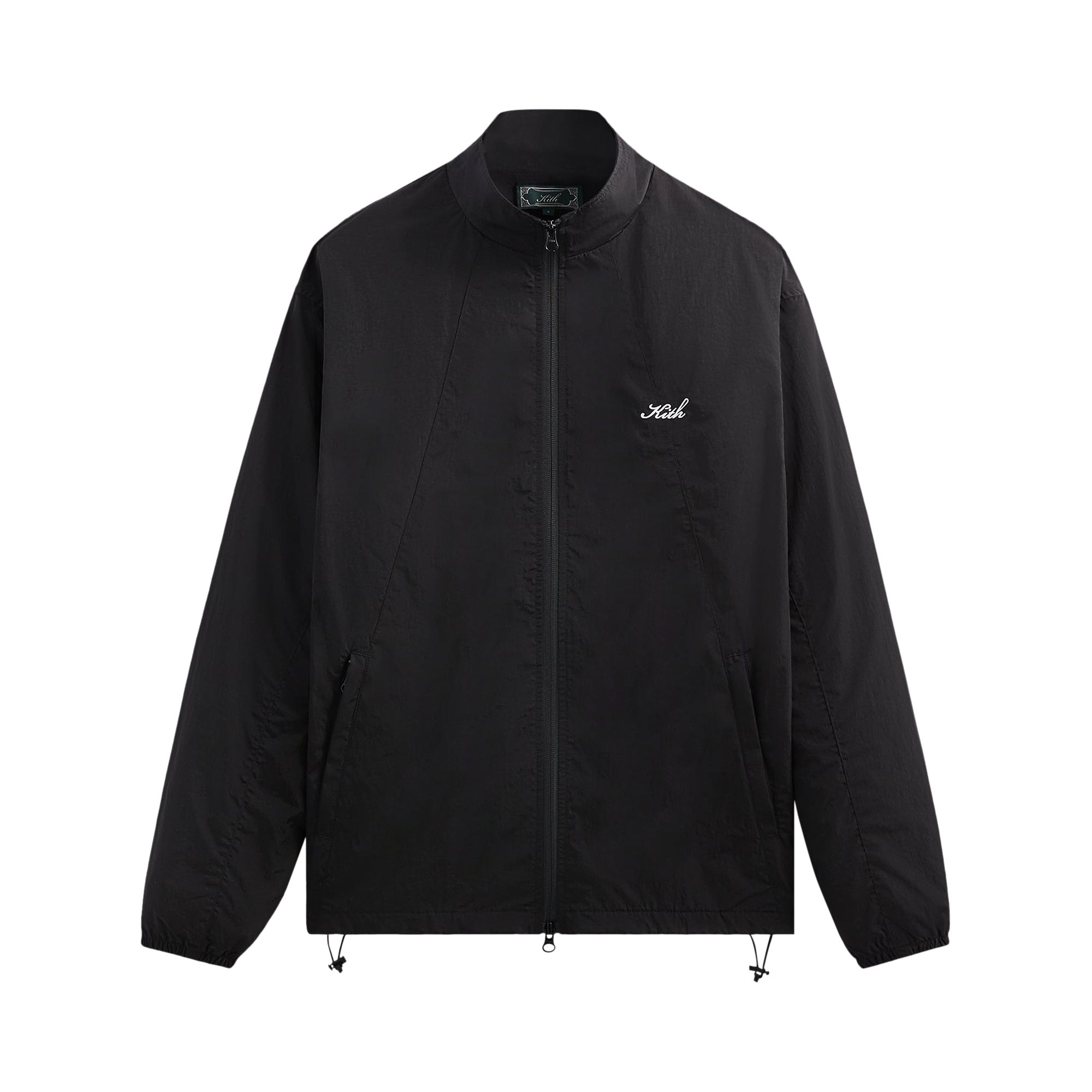 Pre-owned Kith Wrinkle Nylon Windsor Panelled Track Jacket 'black' | Men's Size L