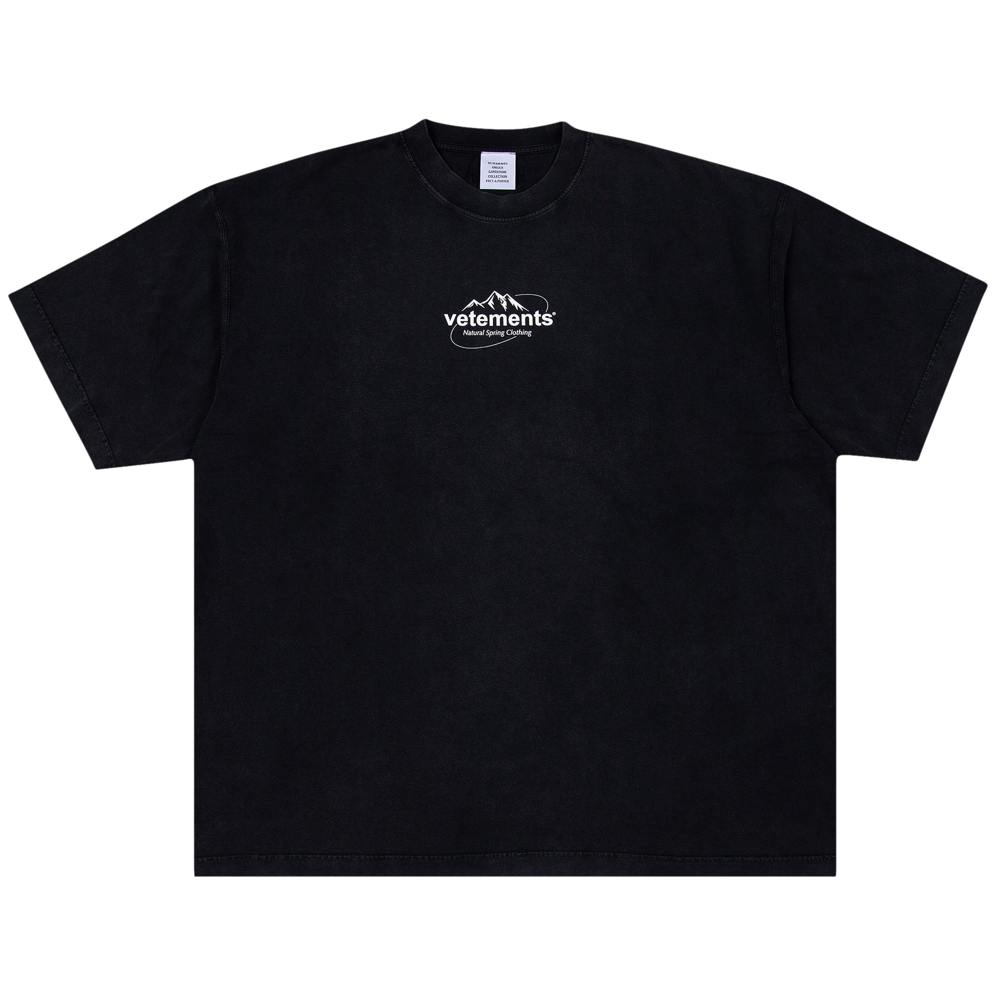 Pre-owned Vetements Spring Water Logo T-shirt 'black' | Men's Size M