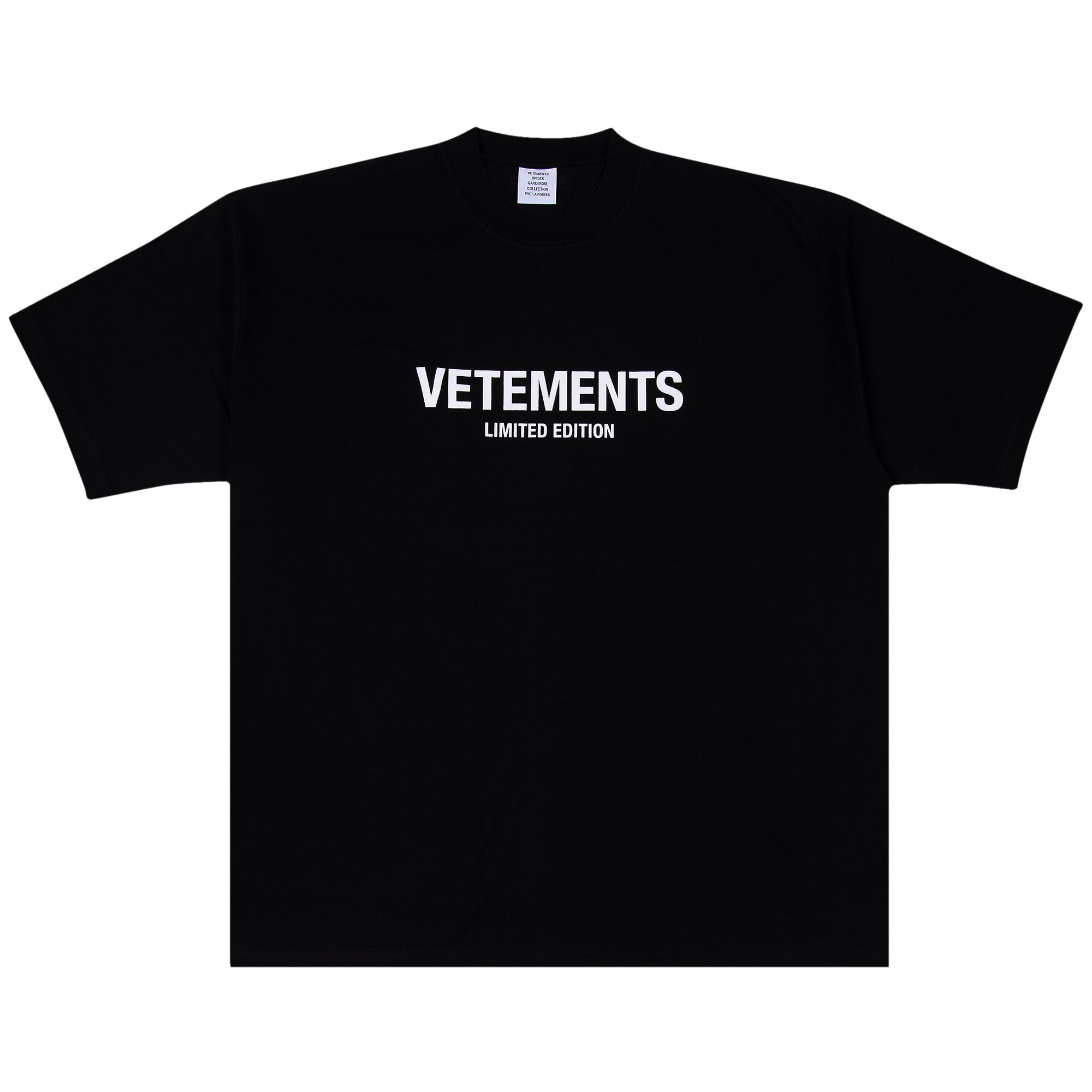 Pre-owned Vetements Limited Edition Logo T-shirt 'black/white' | Men's Size M
