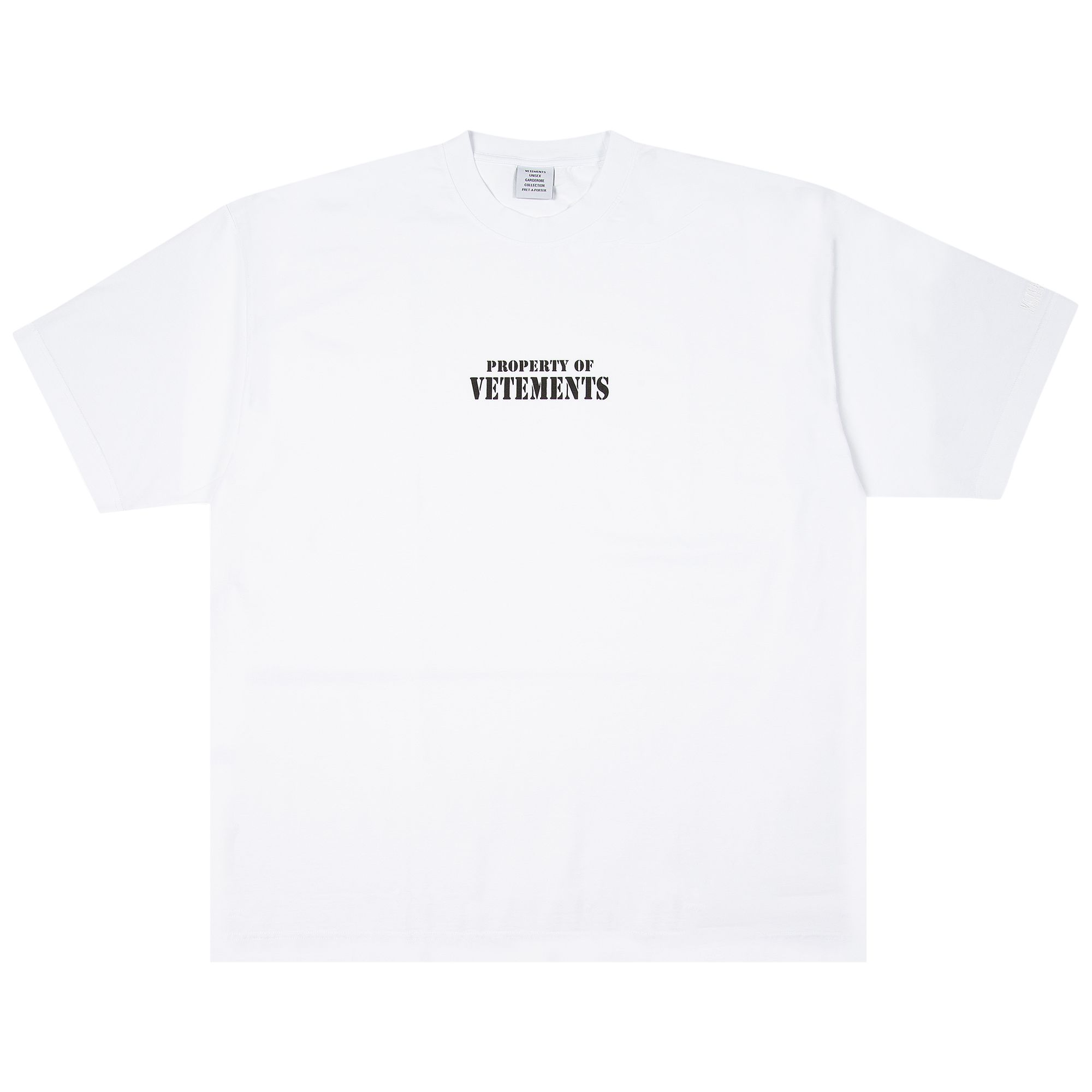 Pre-owned Vetements Property Of T-shirt 'white' | Men's Size L
