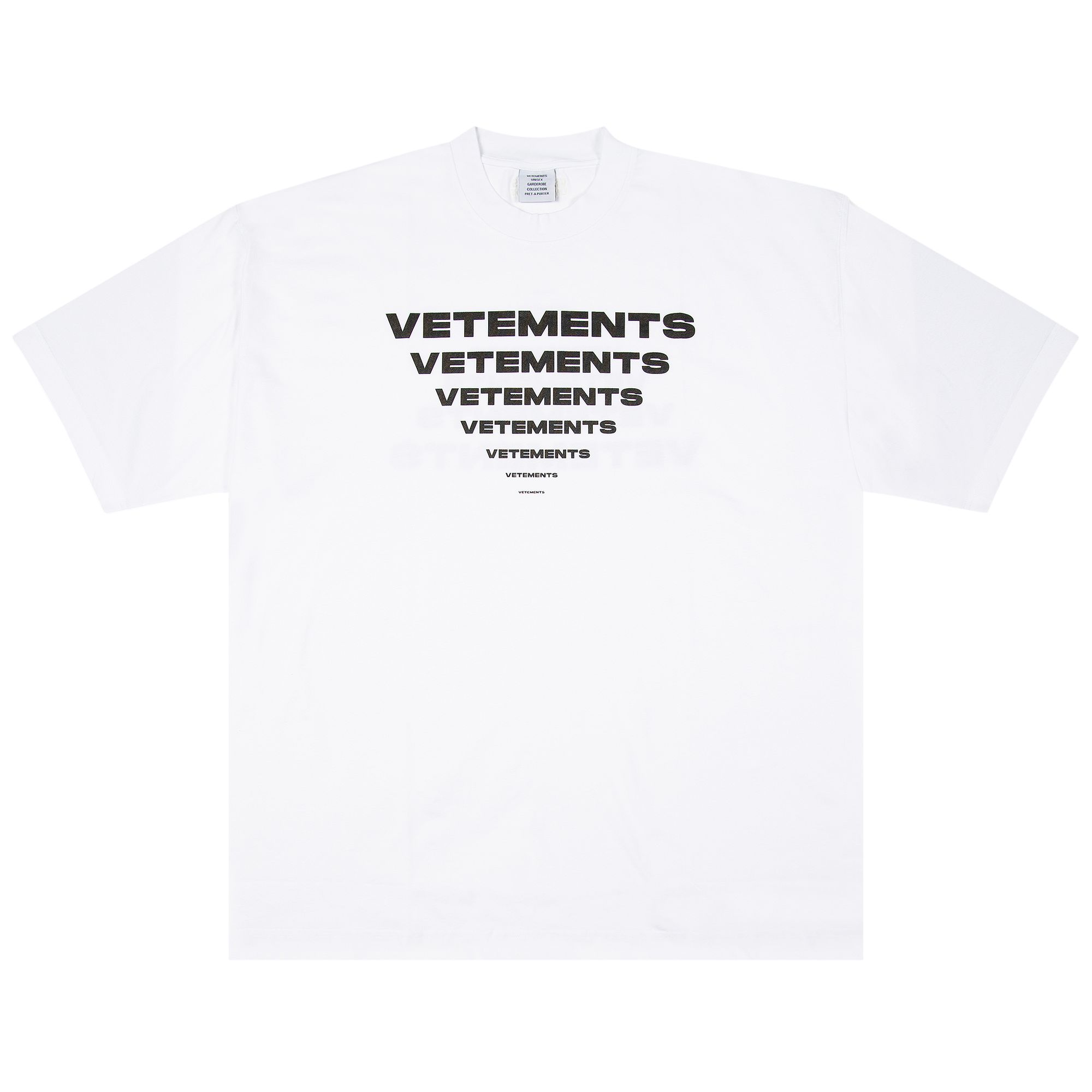 Pre-owned Vetements Pyramid Logo T-shirt 'white'