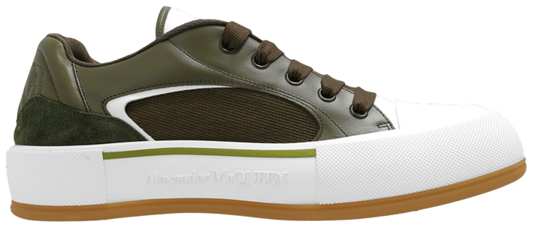 Alexander McQueen Skate Deck Plimsoll Low Khaki