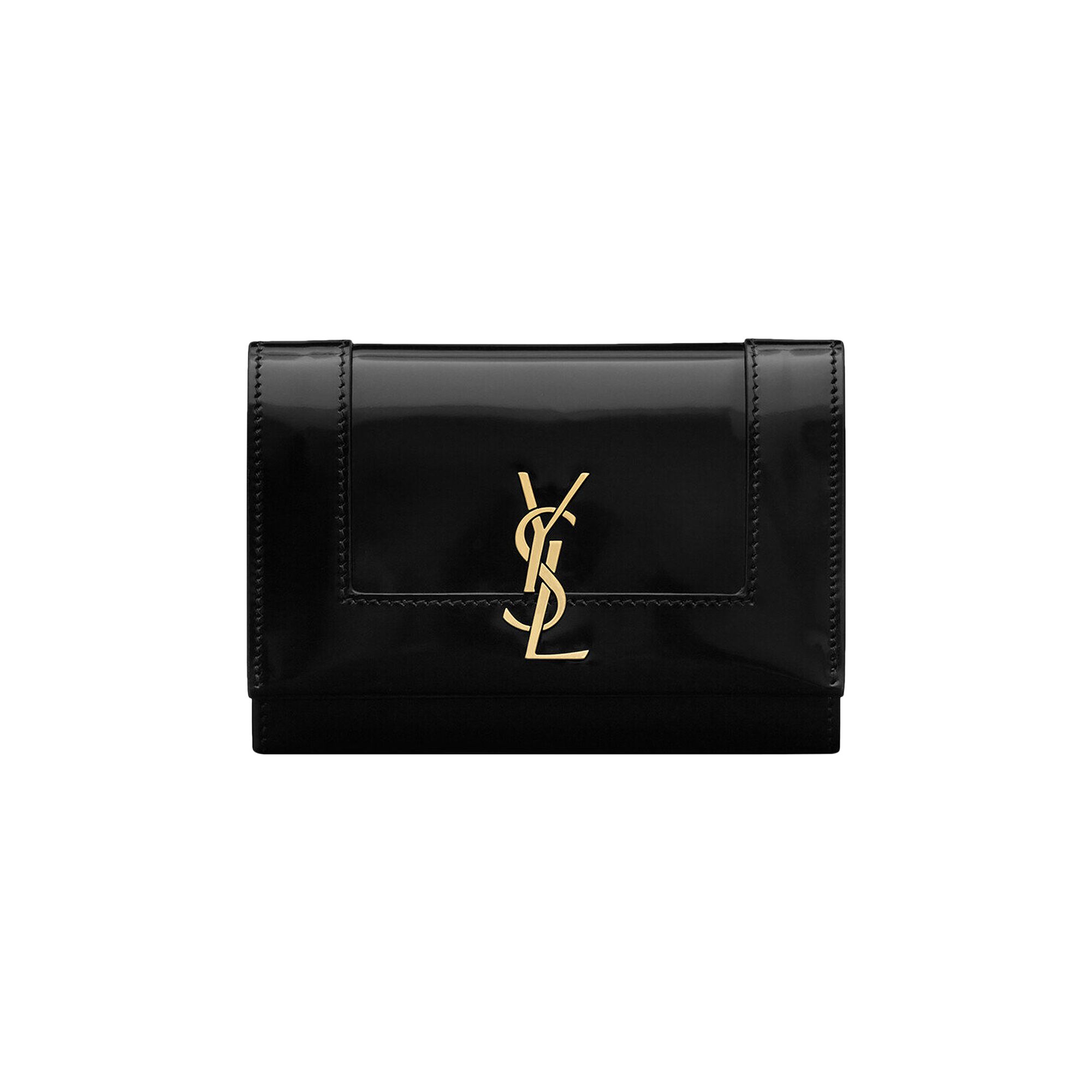 Pre-owned Saint Laurent Small Envelope Wallet 'noir' | Black | Women's Size Onesize