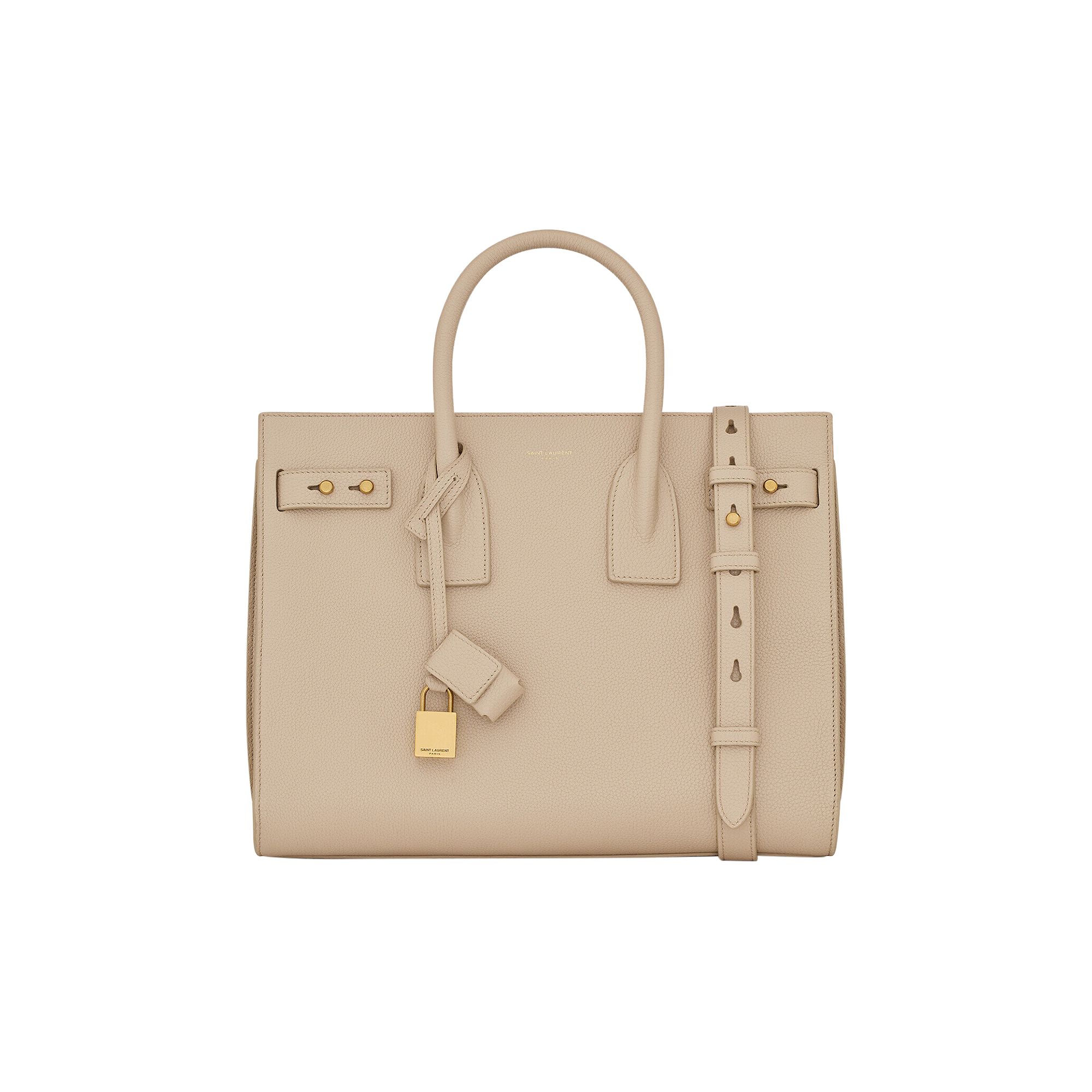 Saint Laurent Small Sac De Jour Bag 'Seasalt' | Tan | Women's Size Onesize