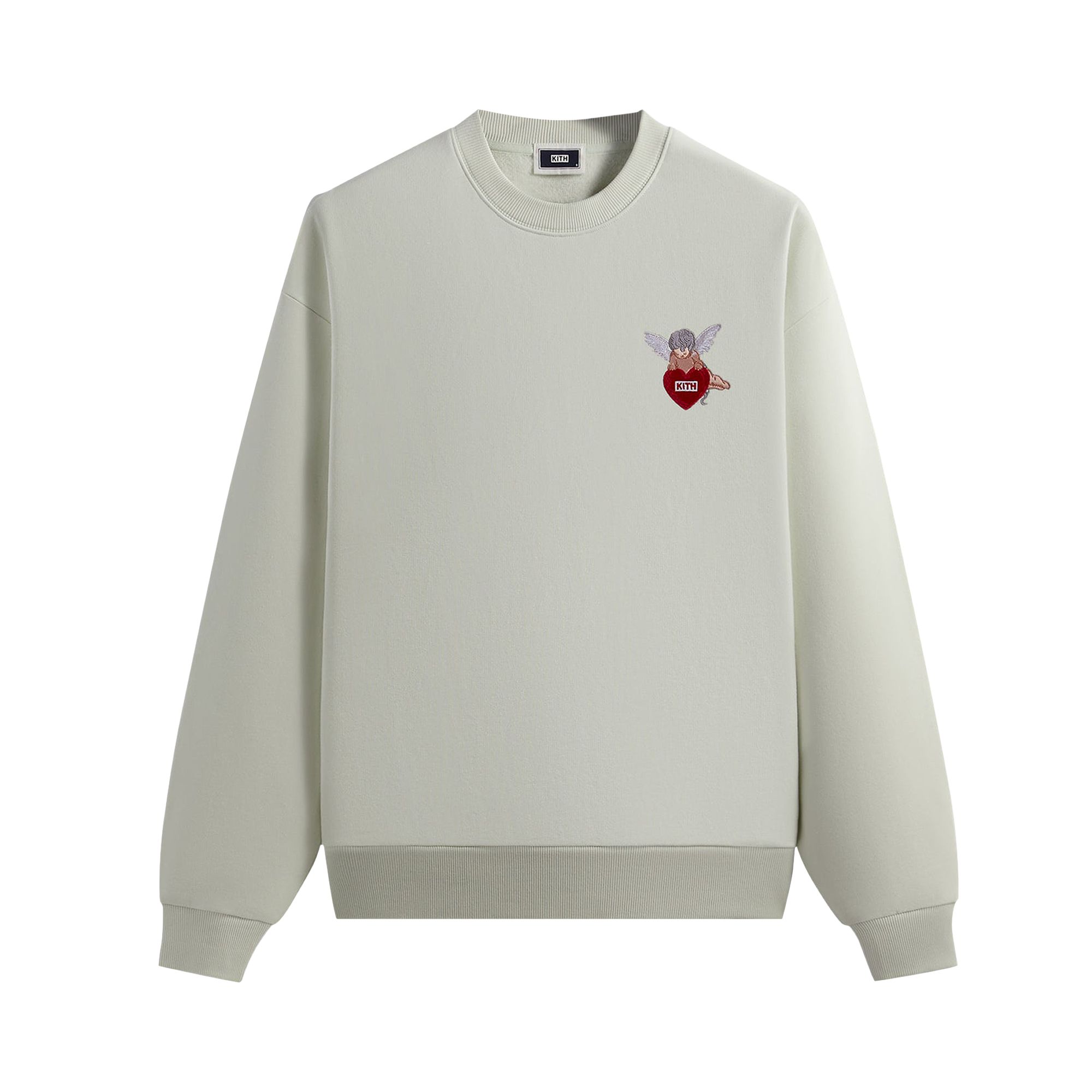 Pre-owned Kith Cupid Iv Nelson Crewneck 'chalk' In Cream