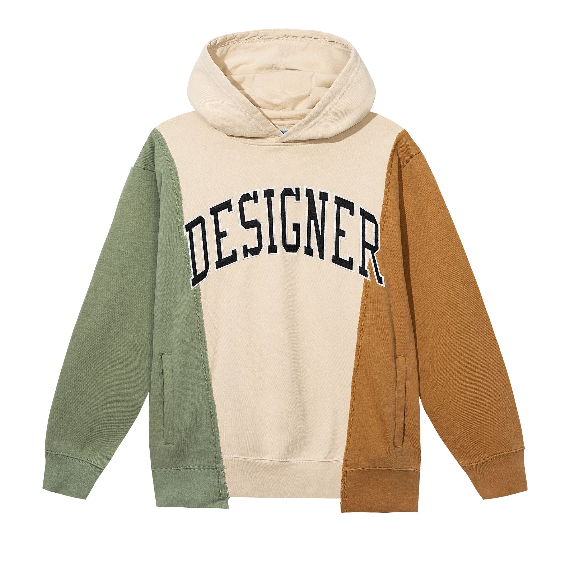 Market Designer Panel Hoodie 'Basil' | Green | Men's Size L