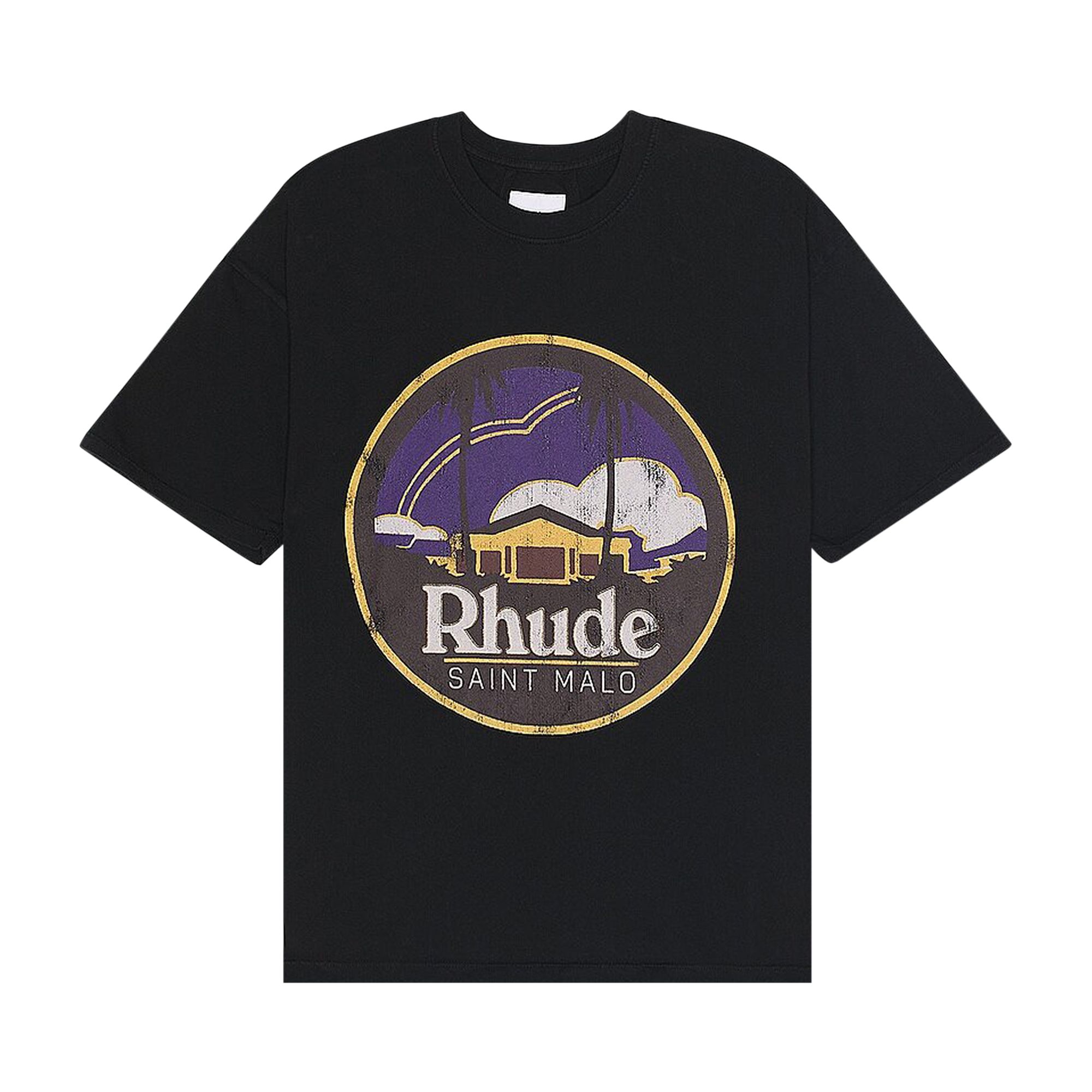 RHUDE RHUDE SAINT MALO TEE 'VINTAGE BLACK'