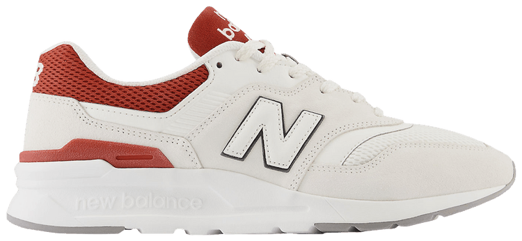 New balance 997h sea salt with team red top