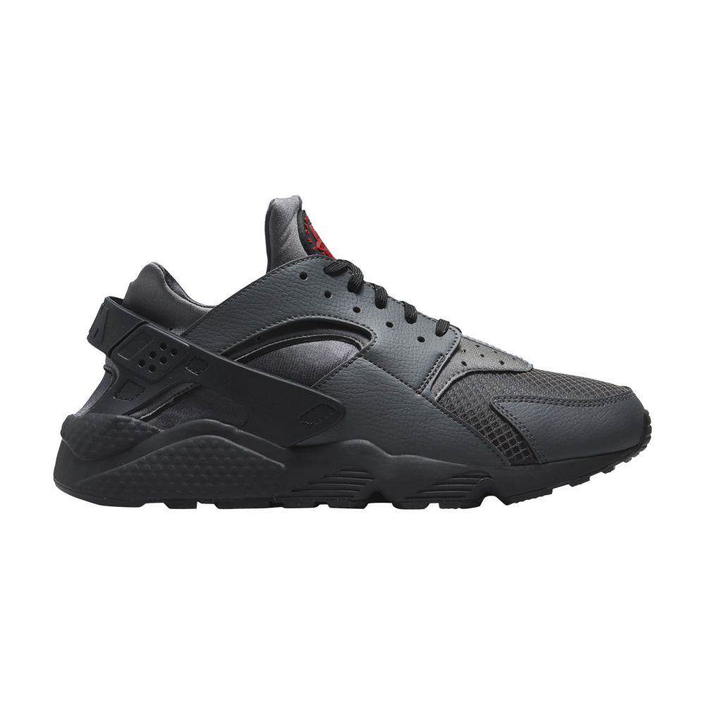 Pre-owned Nike Air Huarache 'anthracite Picante Red' In Grey