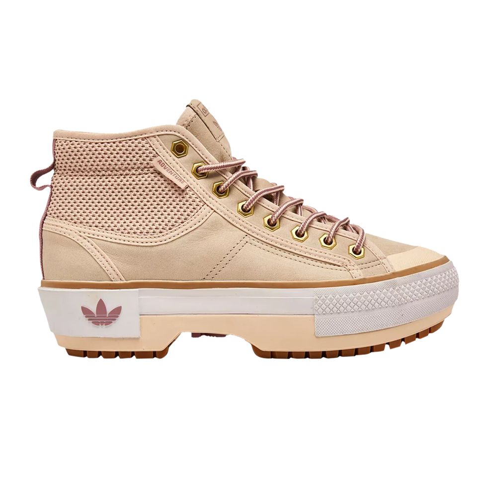 Pre-owned Adidas Originals Wmns Nizza Trek 'linen Magic Mauve' In Tan