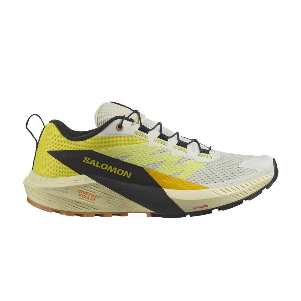 Salomon Wmns Sense Ride 5 'Vanilla Ice Sulphur Spring' | Cream | Women's Size 10.5