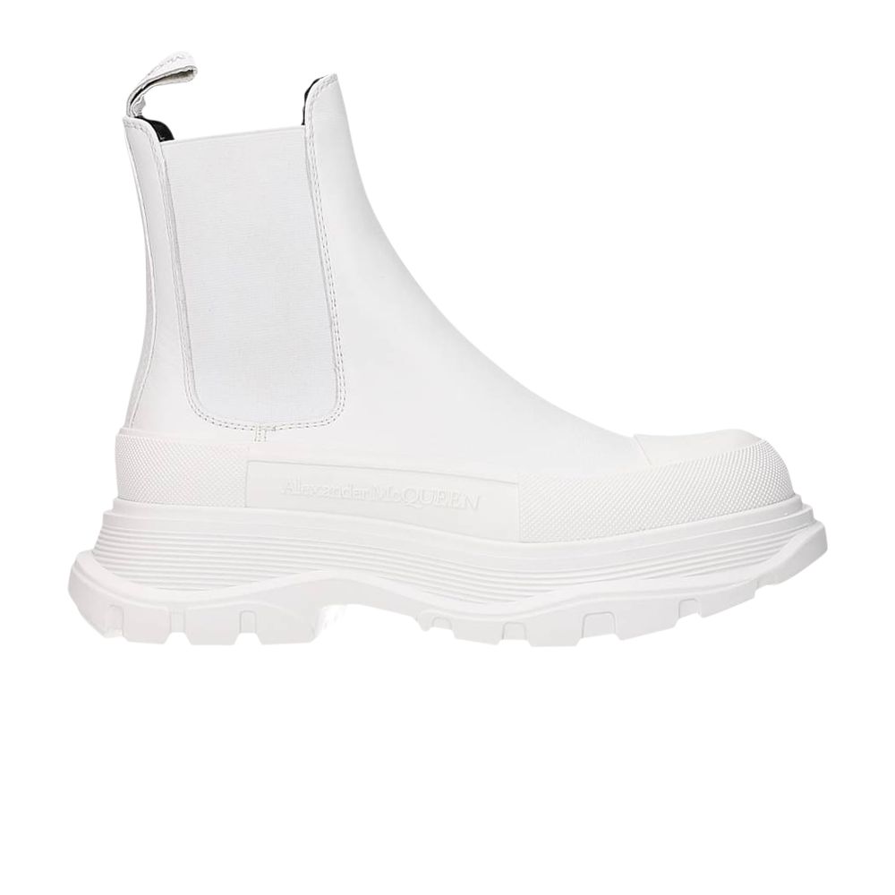 Pre-owned Alexander Mcqueen Wmns Tread Slick Boot 'white' | Women's Size 36