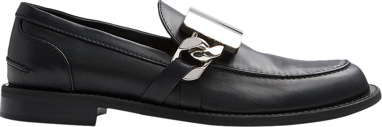 JW Anderson Metallic Plate Leather Loafer 'Black'