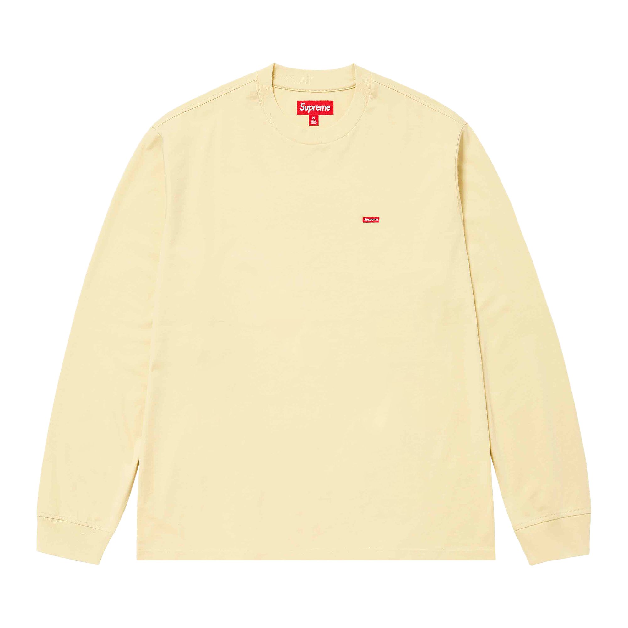 Supreme Small Box Long-Sleeve Tee 'Light Tan' | Men's Size XL
