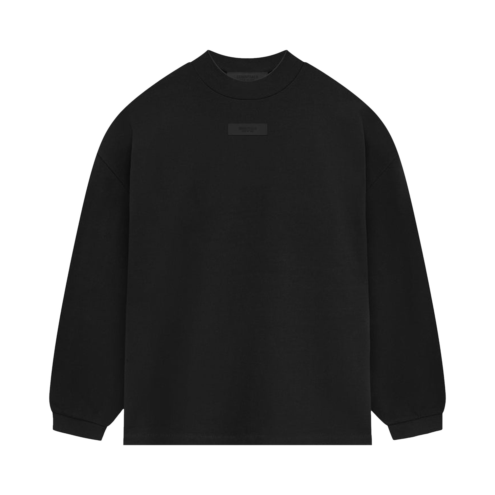 Fear of God Essentials Long-Sleeve Shirt II 'Jet Black' | Men's Size L