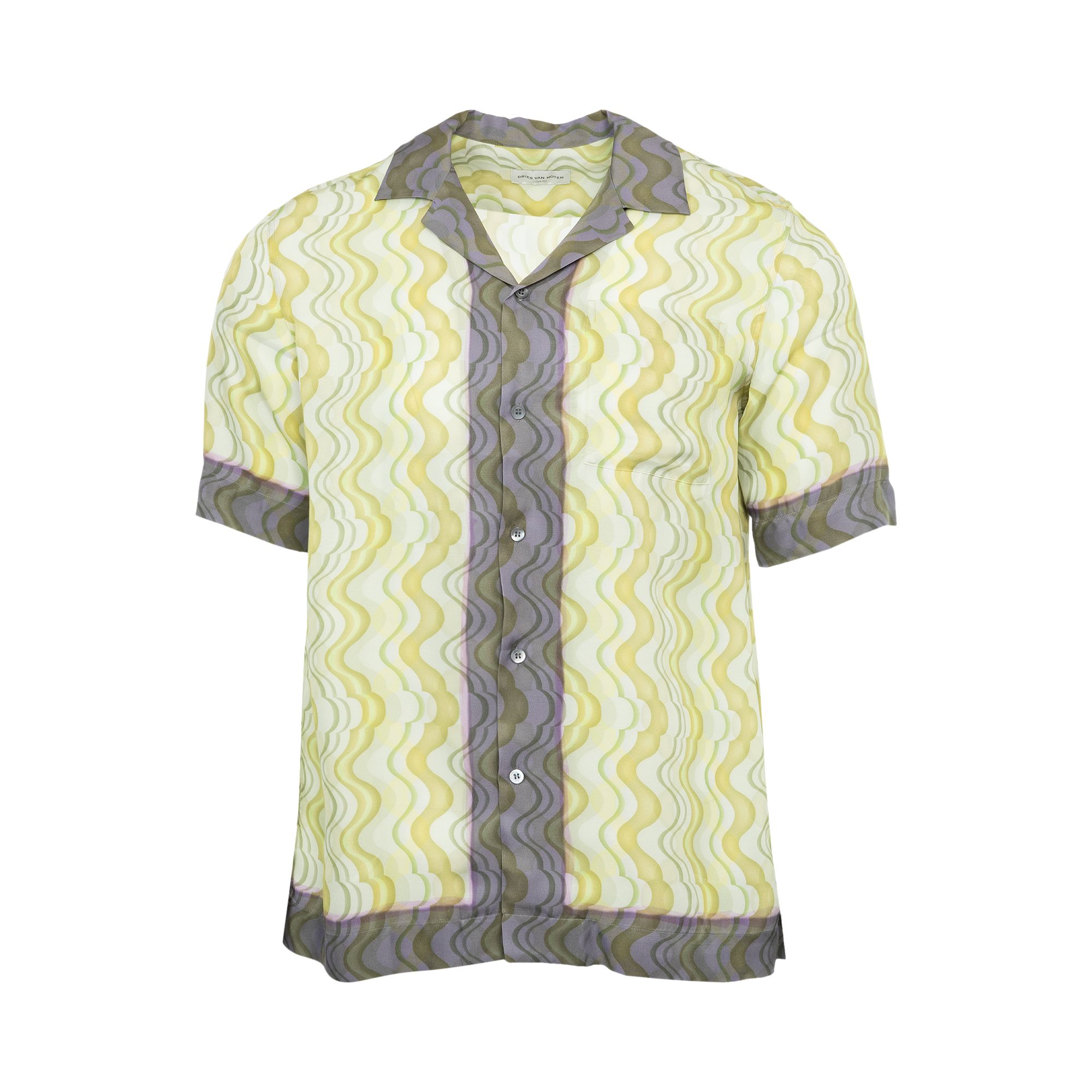 Dries Van Noten Carltone Shirt 'Lime' | Green | Men's Size 48