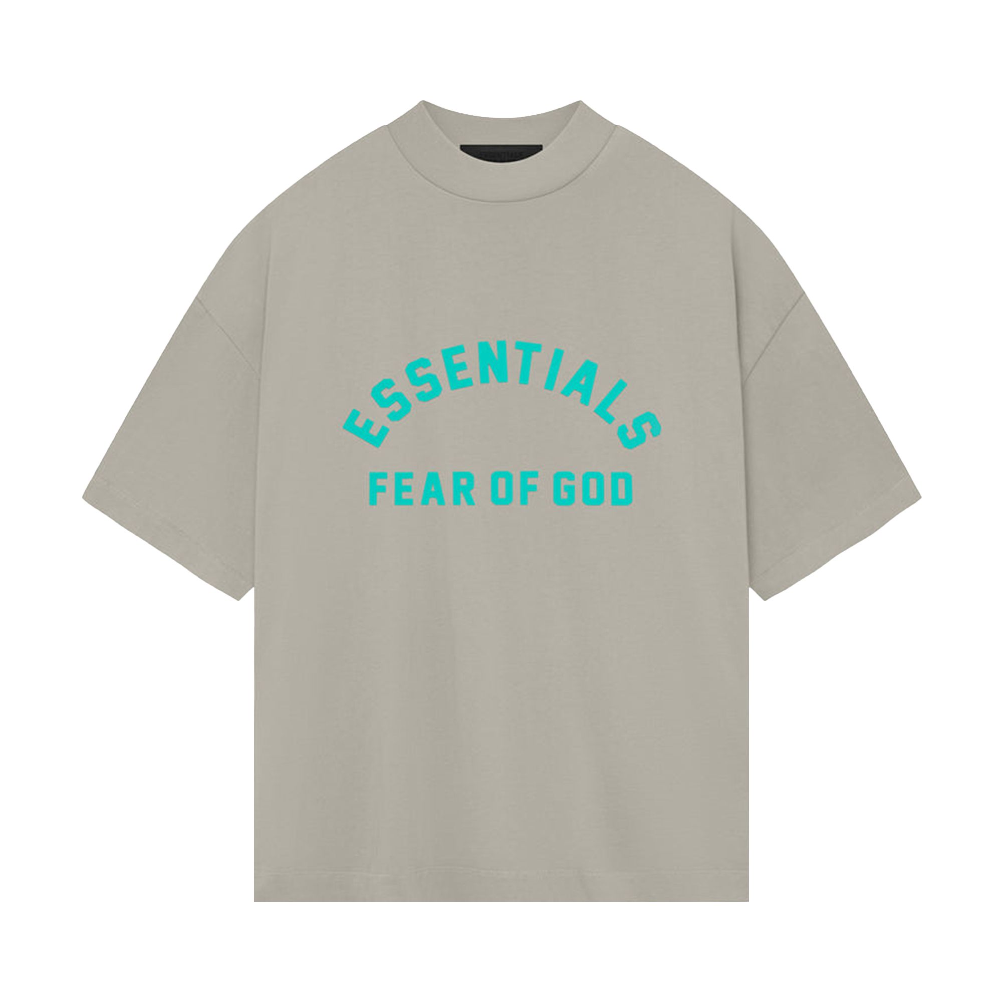 Pre-owned Essentials Fear Of God Heavy Jersey Crewneck T-shirt 'seal' In Grey