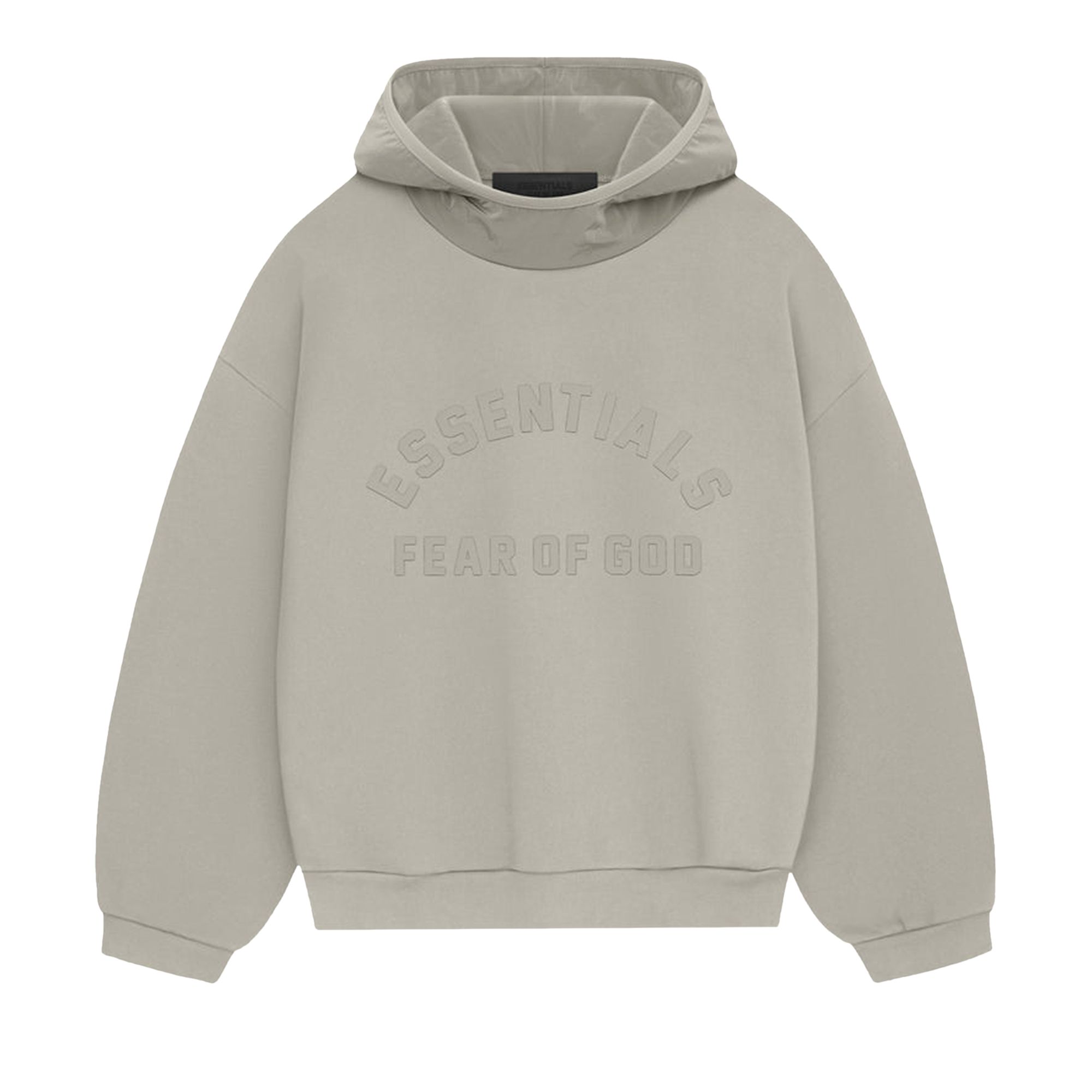Pre-owned Essentials Fear Of God Nylon Fleece Hoodie 'seal/seal' | Grey | Men's Size M