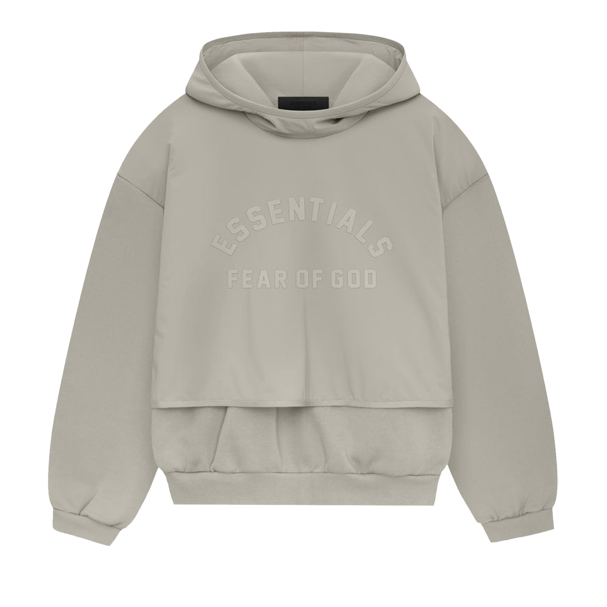 Fear of God Essentials Nylon Fleece Hooded Sweater 'Seal/Seal' | Grey | Men's Size S