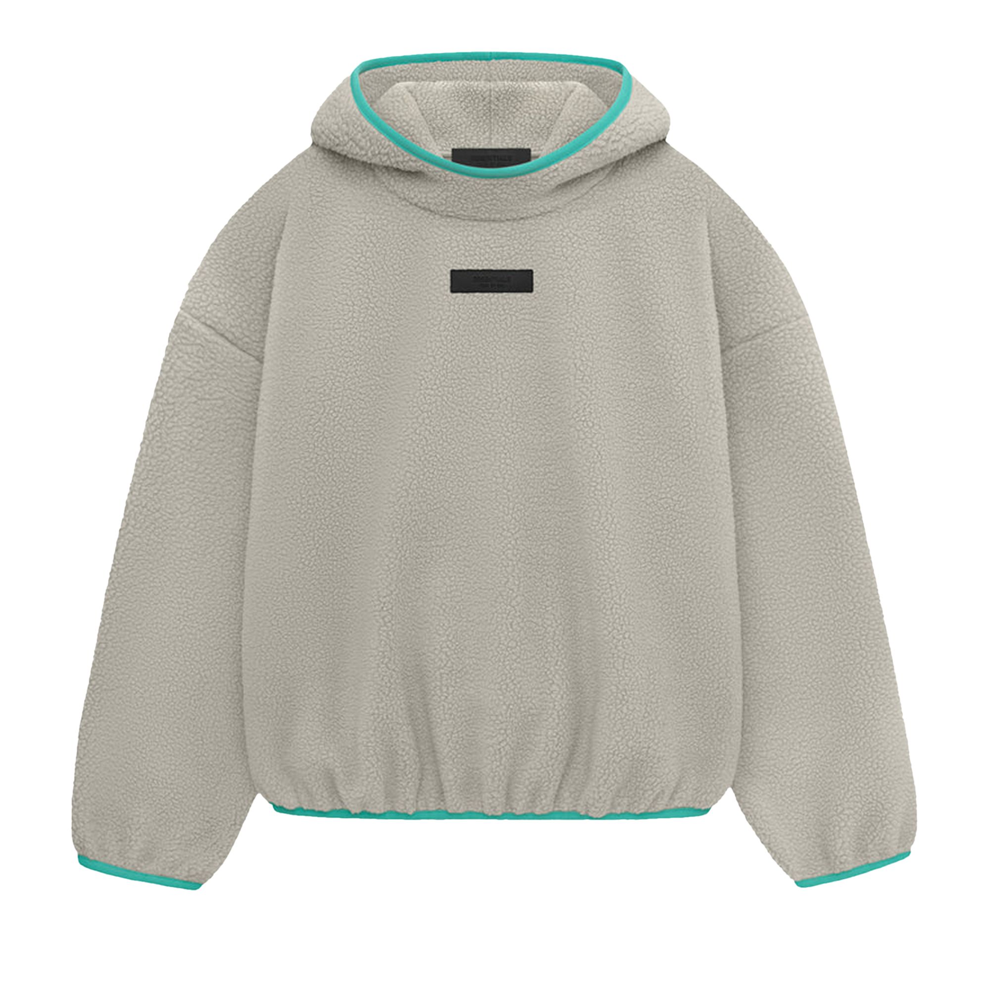 Pre-owned Essentials Fear Of God Polar Fleece Pullover Hoodie 'seal' In Grey