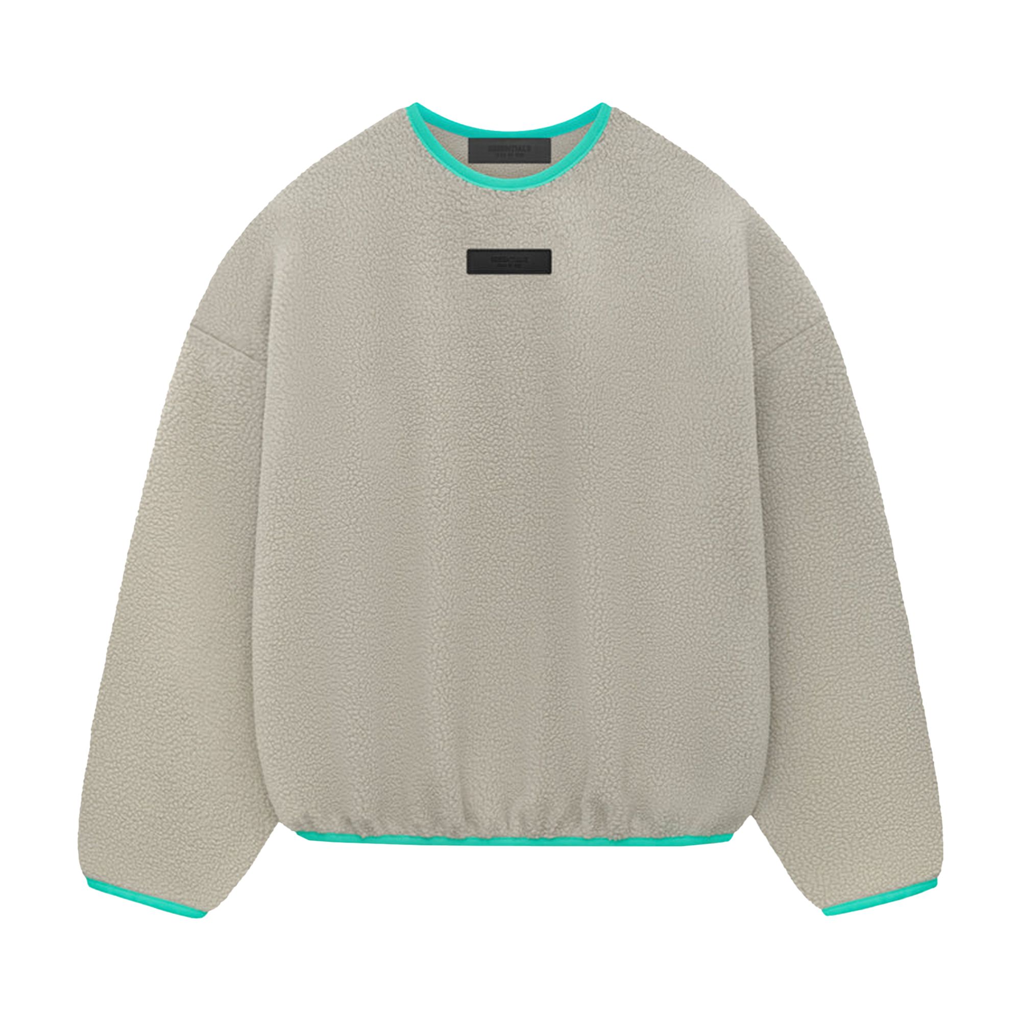 Pre-owned Essentials Fear Of God  Polar Fleece Crewneck 'seal' In Grey