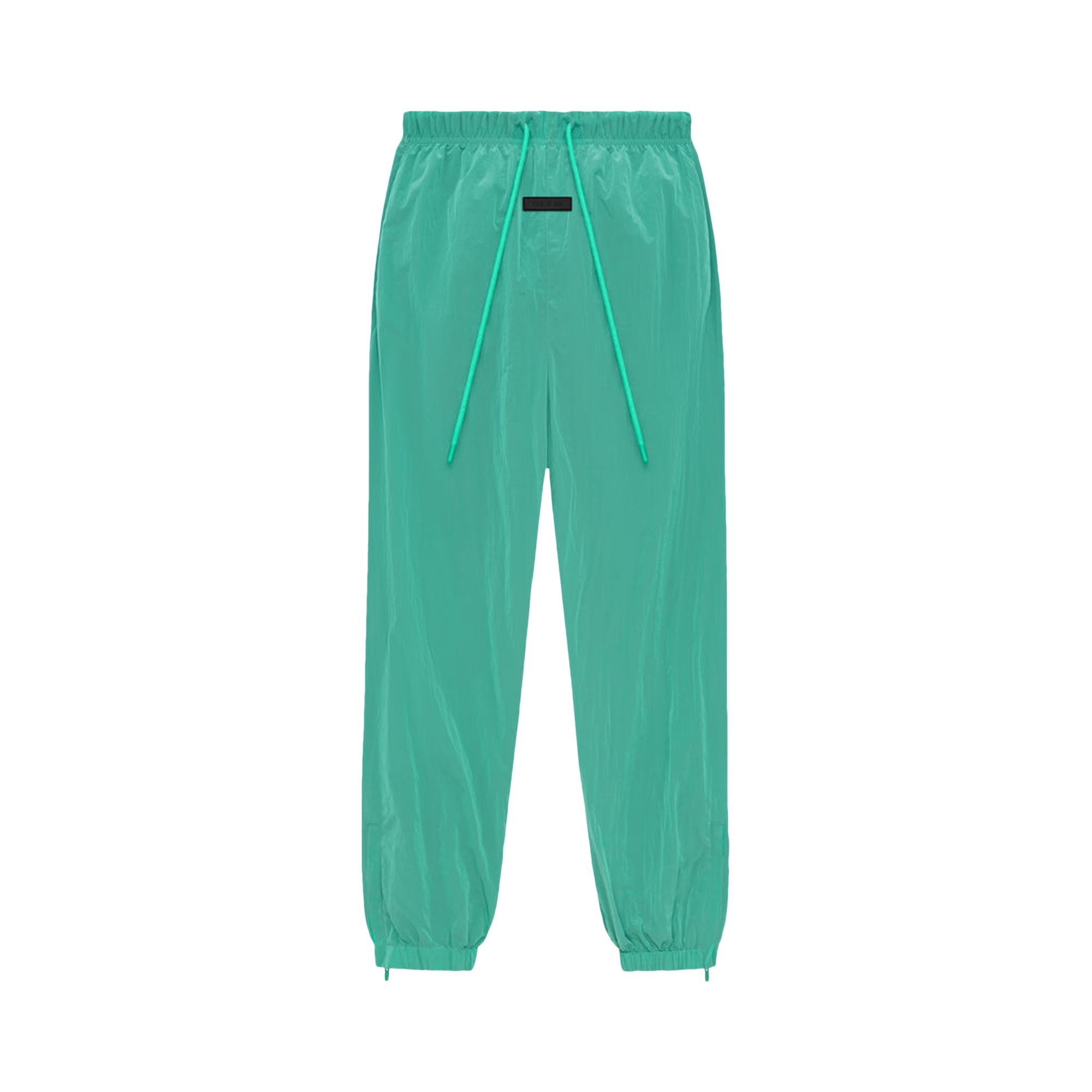 Pre-owned Essentials Fear Of God Crinkle Nylon Track Pants 'mint Leaf' In Green