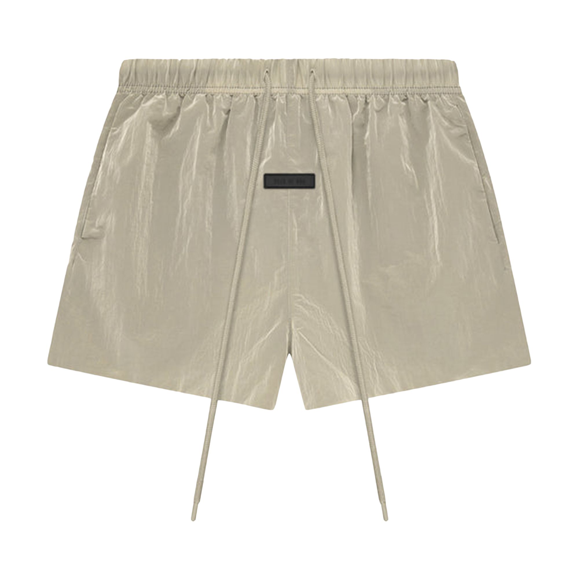 Pre-owned Essentials Fear Of God  Crinkle Nylon Running Short 'garden Yellow'
