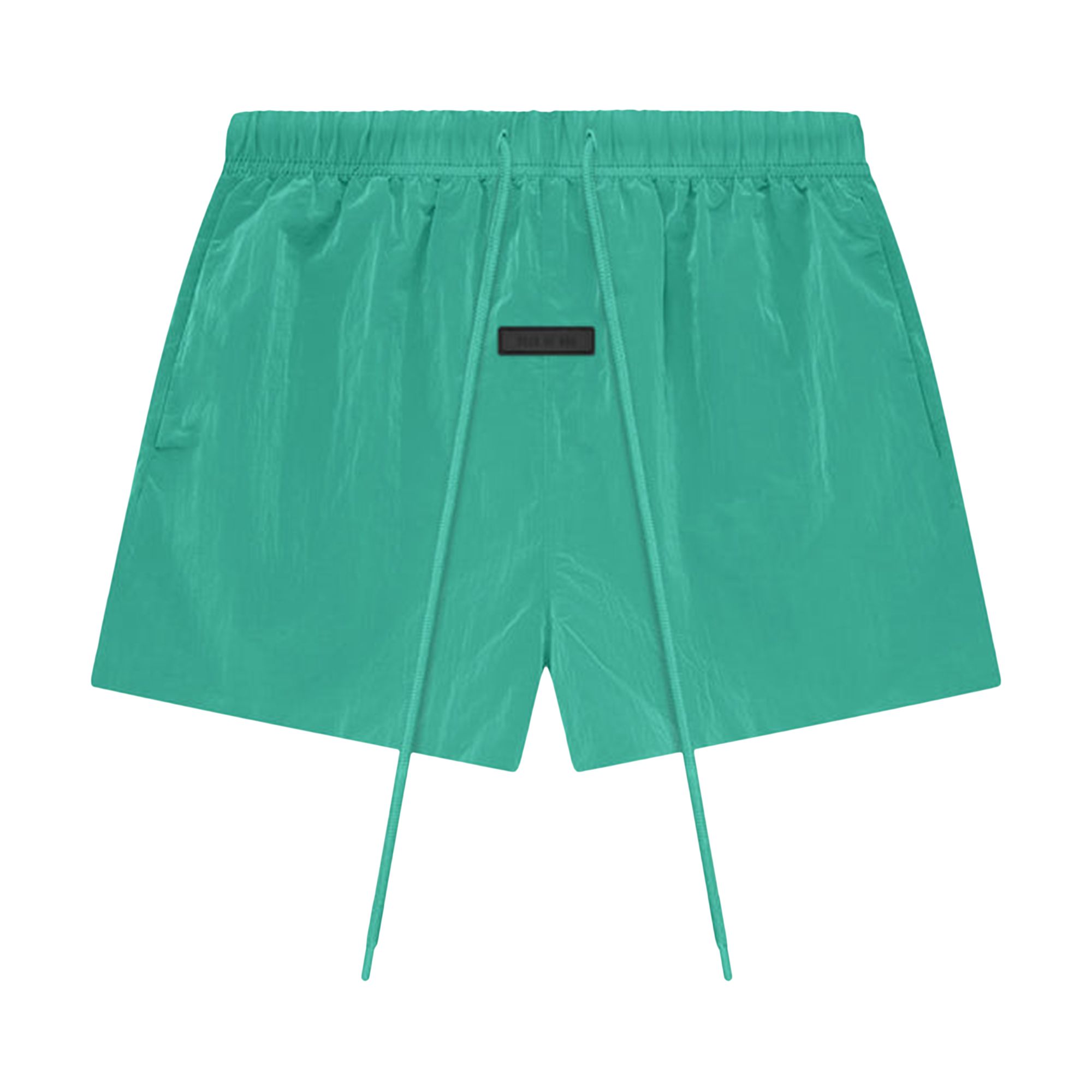 Pre-owned Essentials Fear Of God Crinkle Nylon Running Short 'mint Leaf' In Green