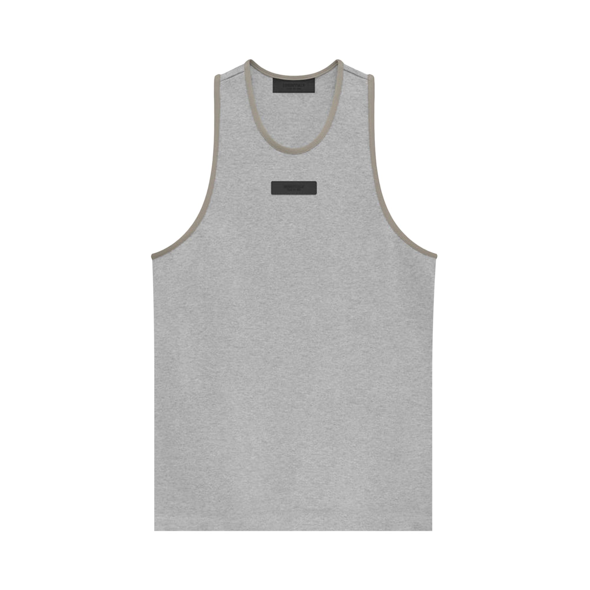 Pre-owned Essentials Fear Of God Heavy Jersey Tank Top 'light Heather Grey'