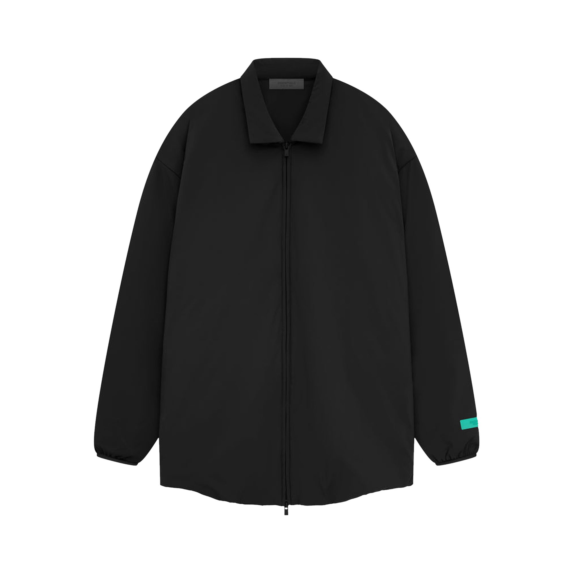 Fear of God Essentials Nyon Filled Shirt Jacket 'Jet Black' | Men's Size XL