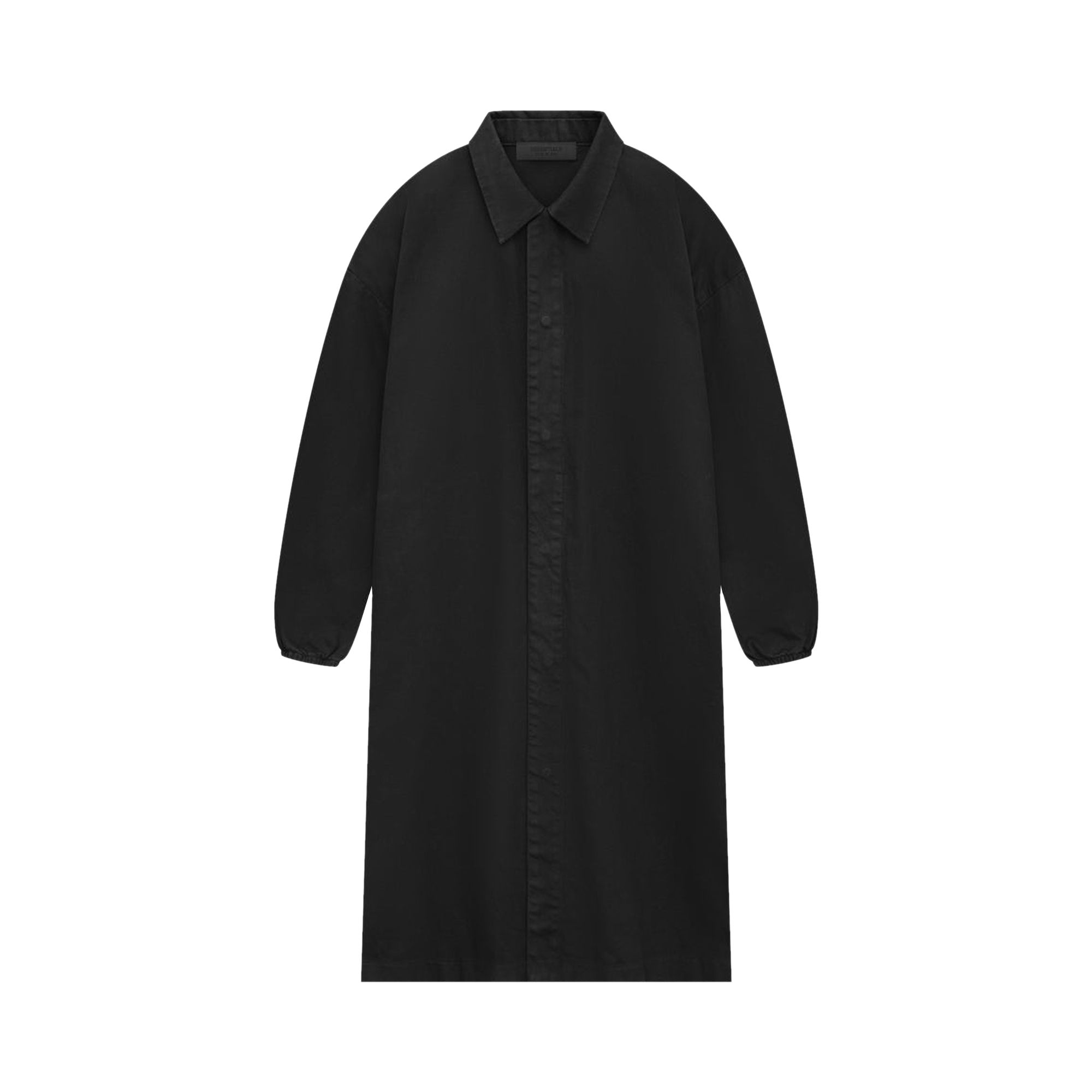 Pre-owned Essentials Fear Of God Denim Car Coat 'jet Black'