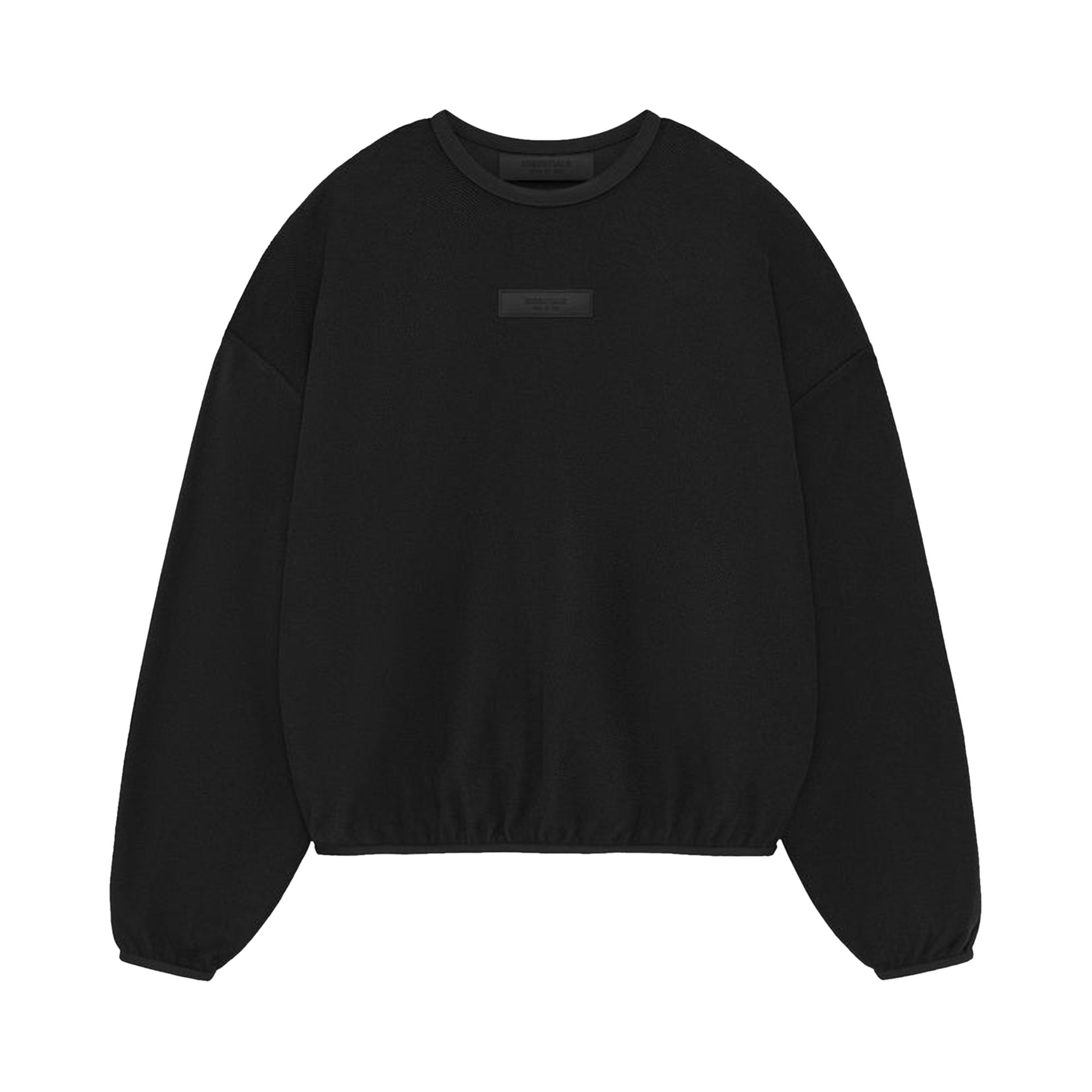 Pre-owned Essentials Fear Of God Crewneck Sweater 'jet Black' | Women's Size Xs