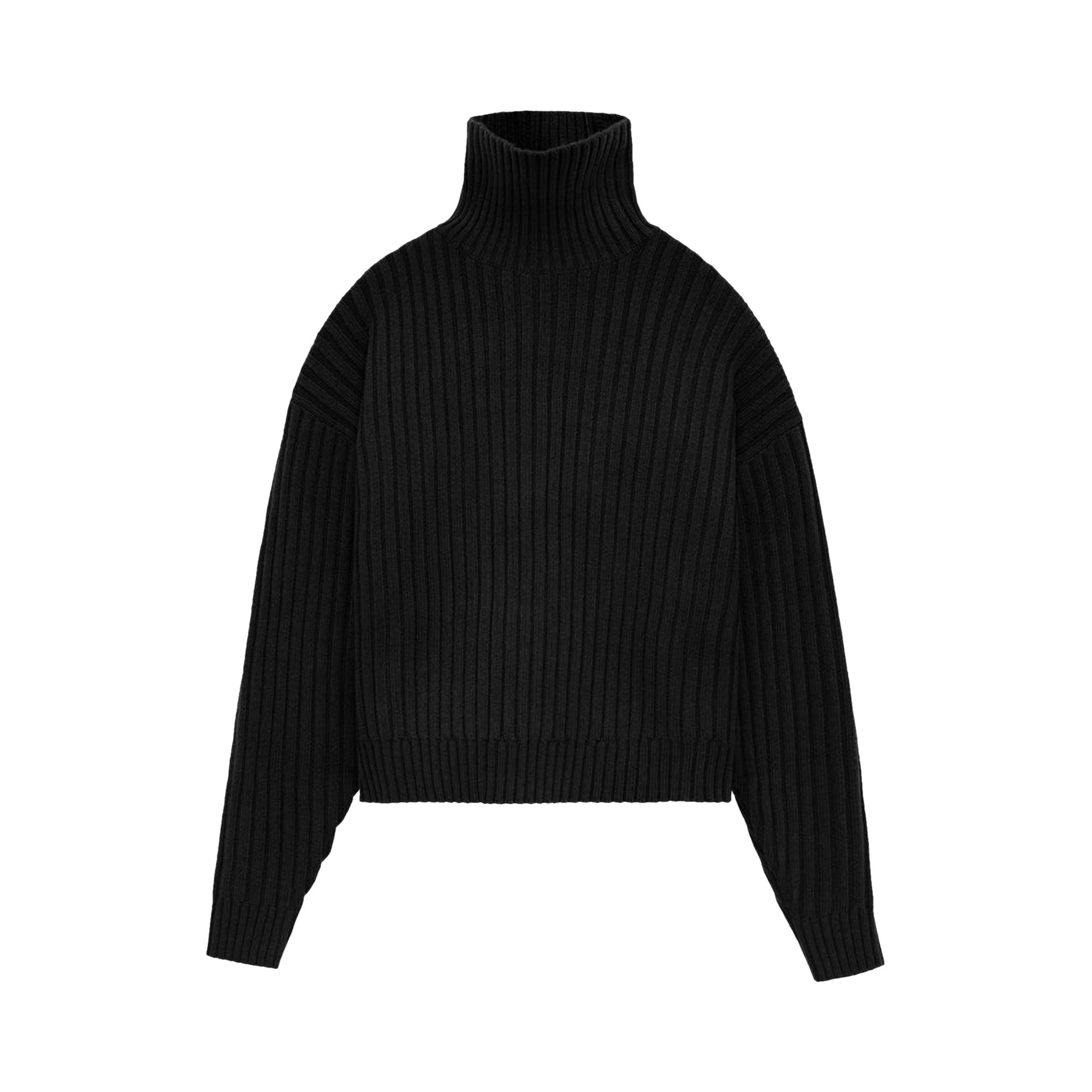 Fear of God Essentials Turtleneck 'Jet Black' | Women's Size S