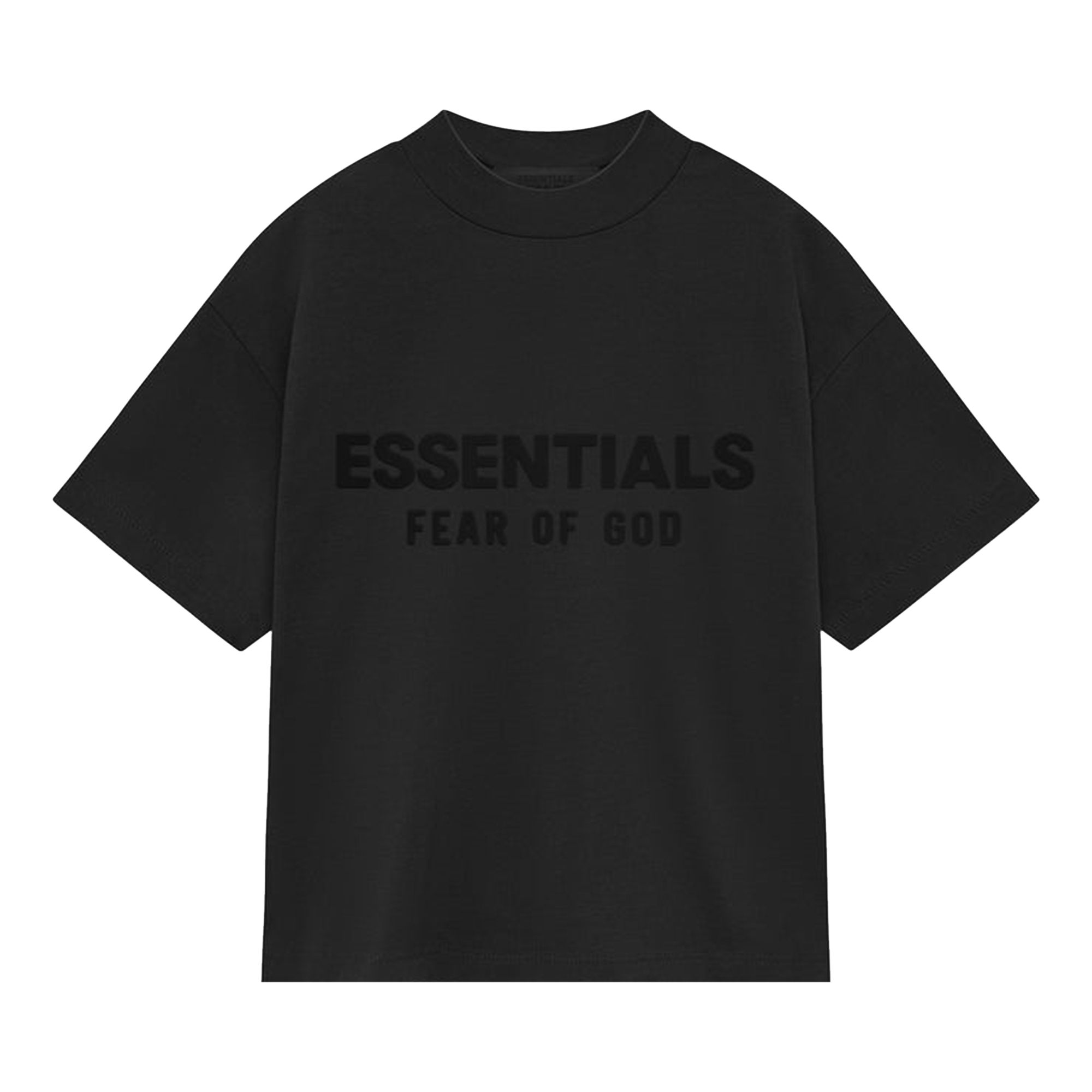 Fear of God Essentials Kids Crewneck T-Shirt 'Jet Black' | Kid's Size 14.5