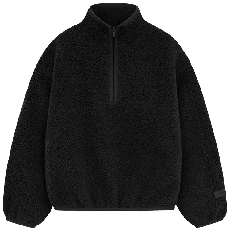 Essentials black polar fleece sweater new arrivals