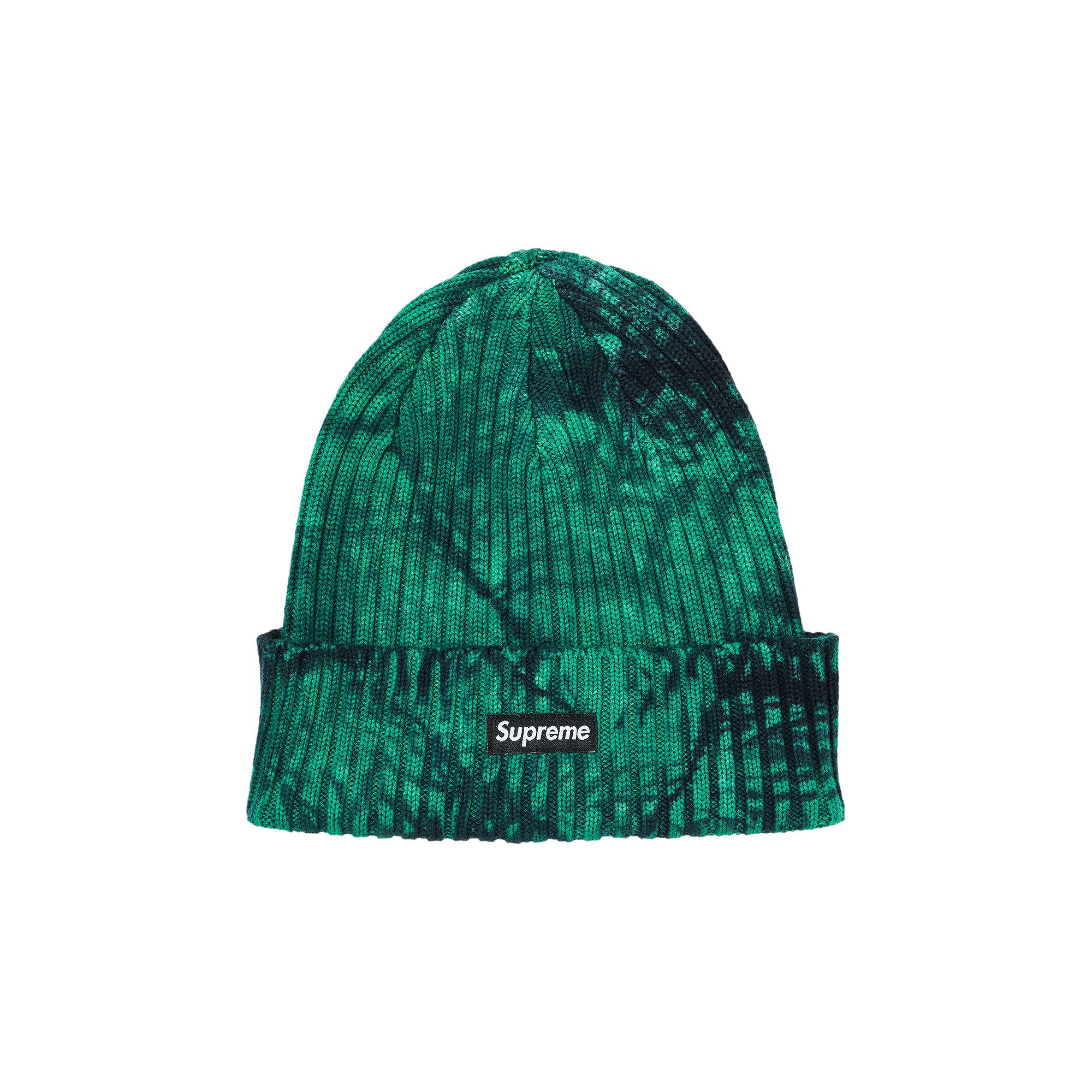 Supreme Overdyed Beanie 'Splatter Green' | Men's Size Onesize