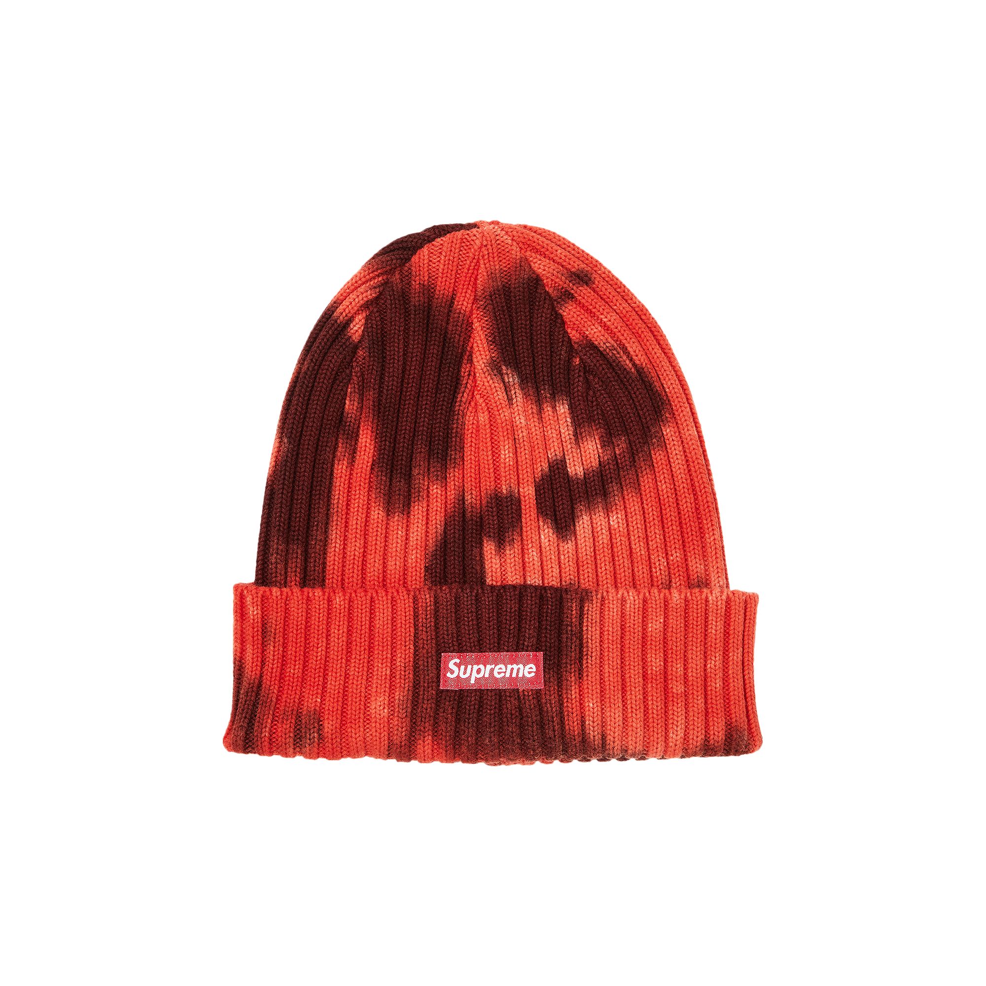 Pre-owned Supreme Overdyed Beanie 'splatter Red'