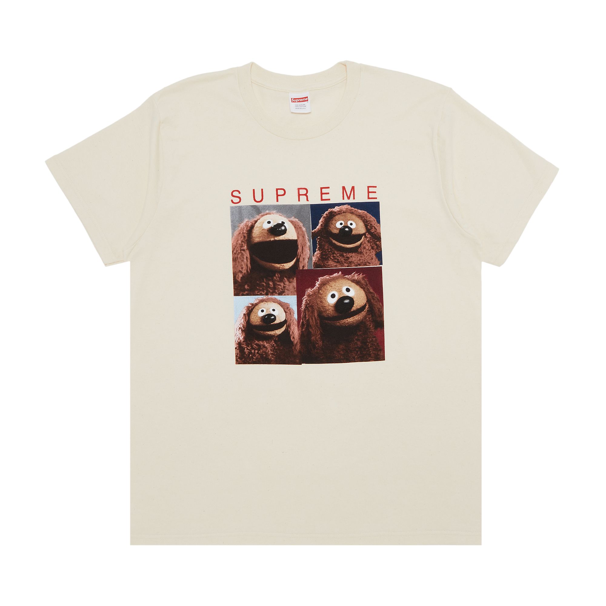 Supreme Rowlf Tee 'Natural' | Cream | Men's Size XL
