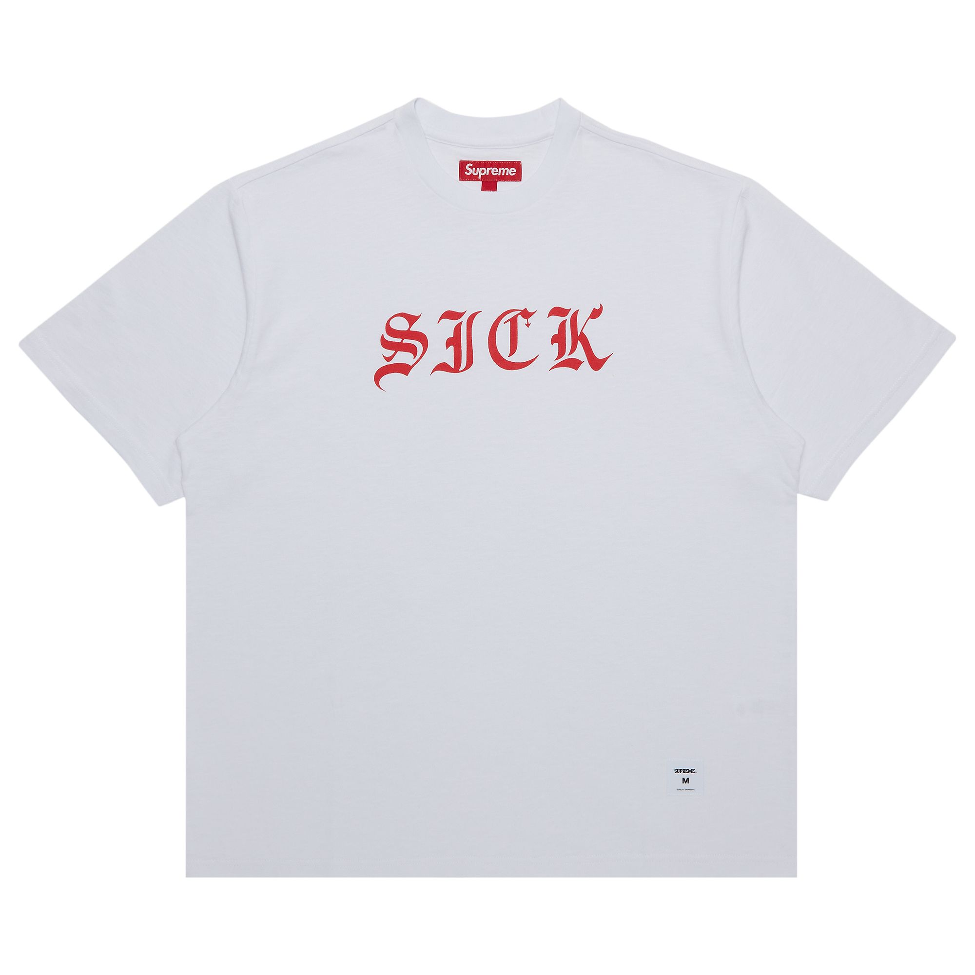 Supreme Sick Short-Sleeve Top 'White' | Men's Size L