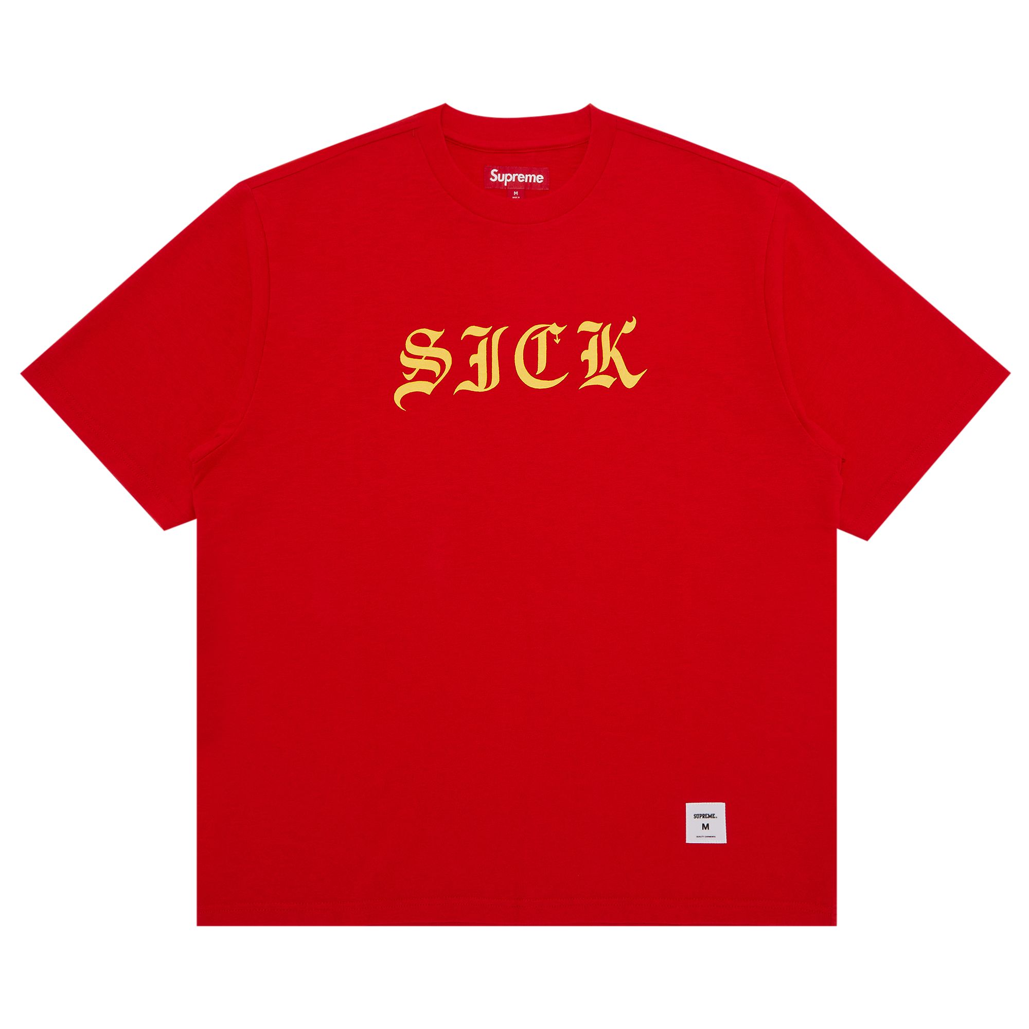 Pre-owned Supreme Sick Short-sleeve Top 'red' | Men's Size L