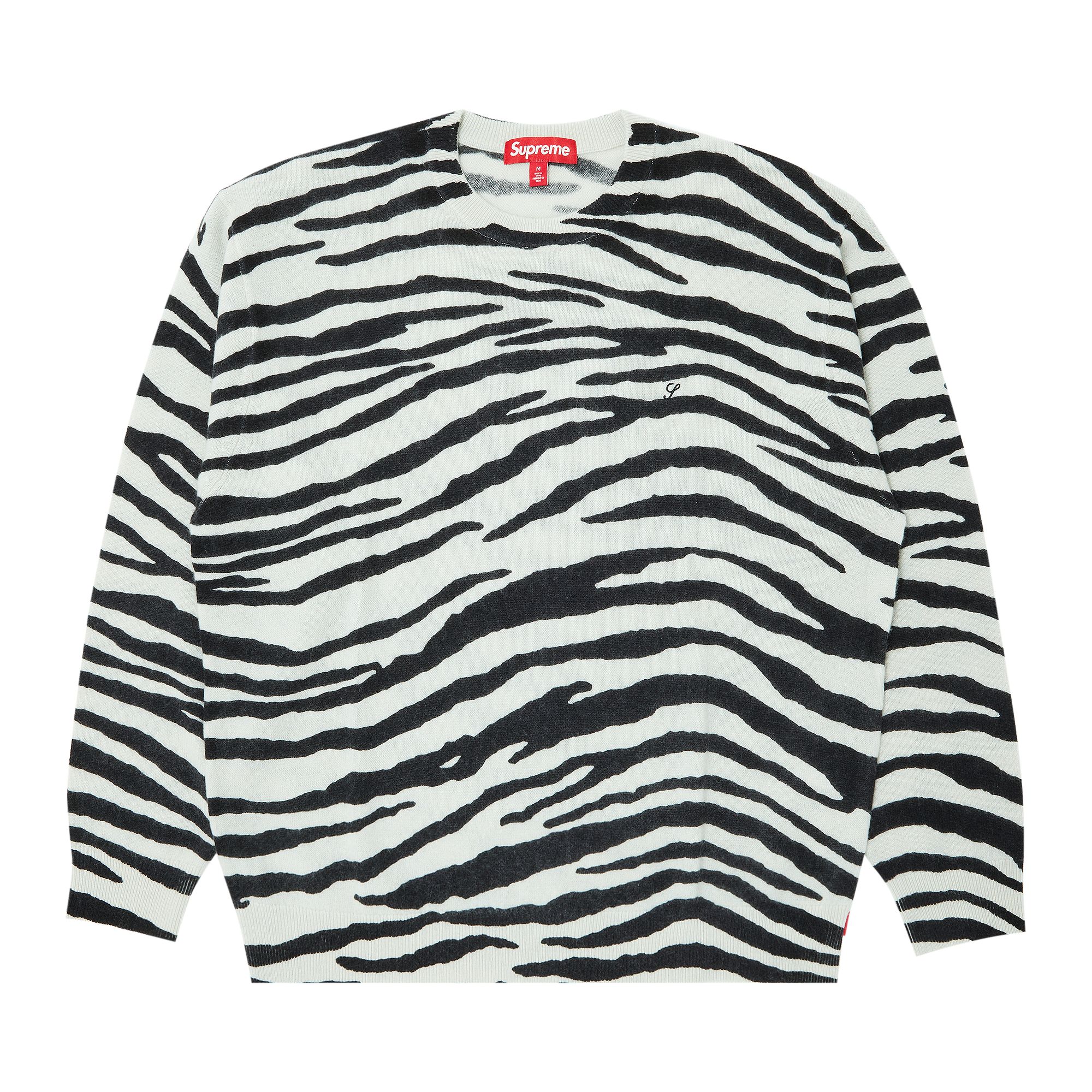 Pre-owned Supreme Cashmere Sweater 'zebra' In Multi-color