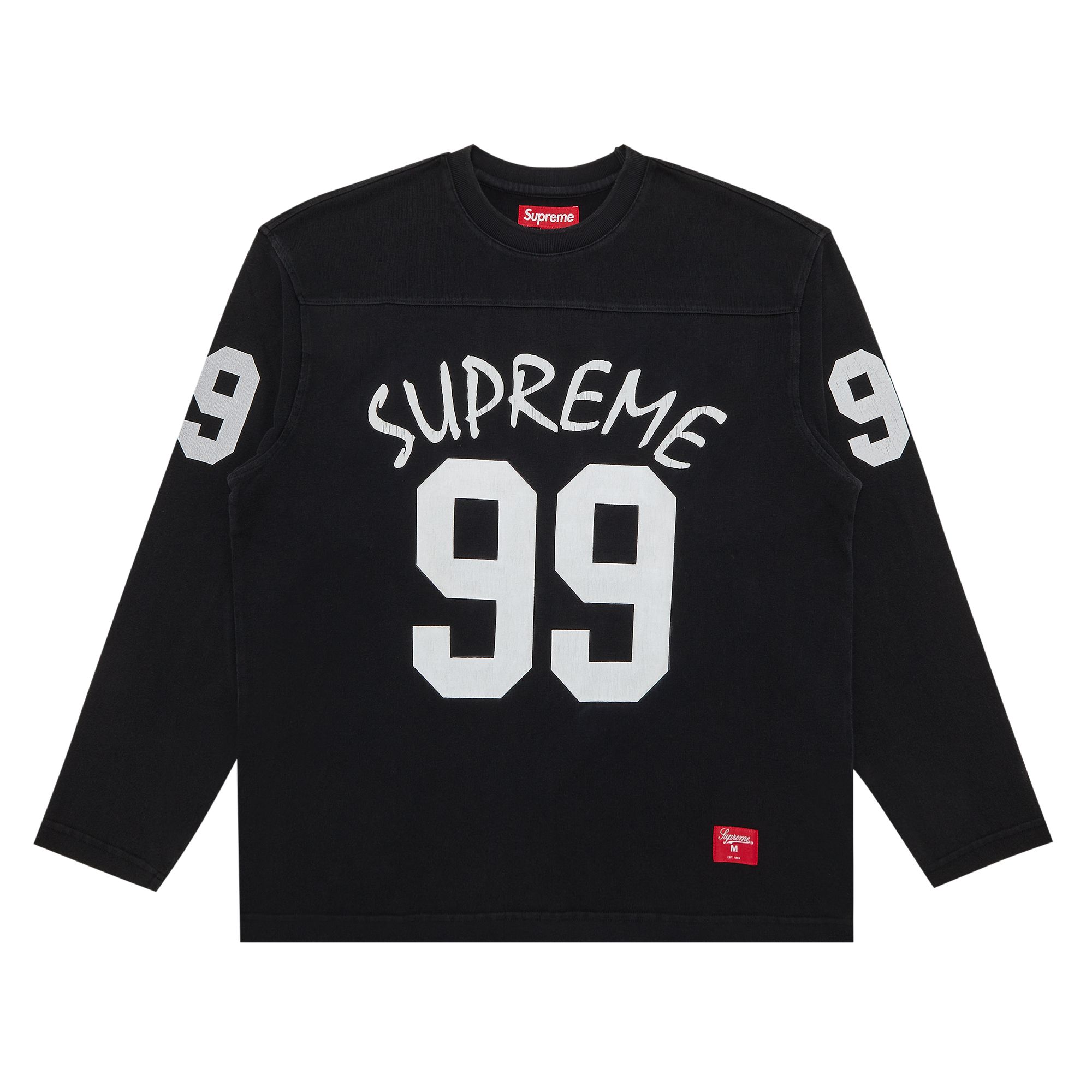 Supreme 99 Long-Sleeve Football Top 'Black' | Men's Size M