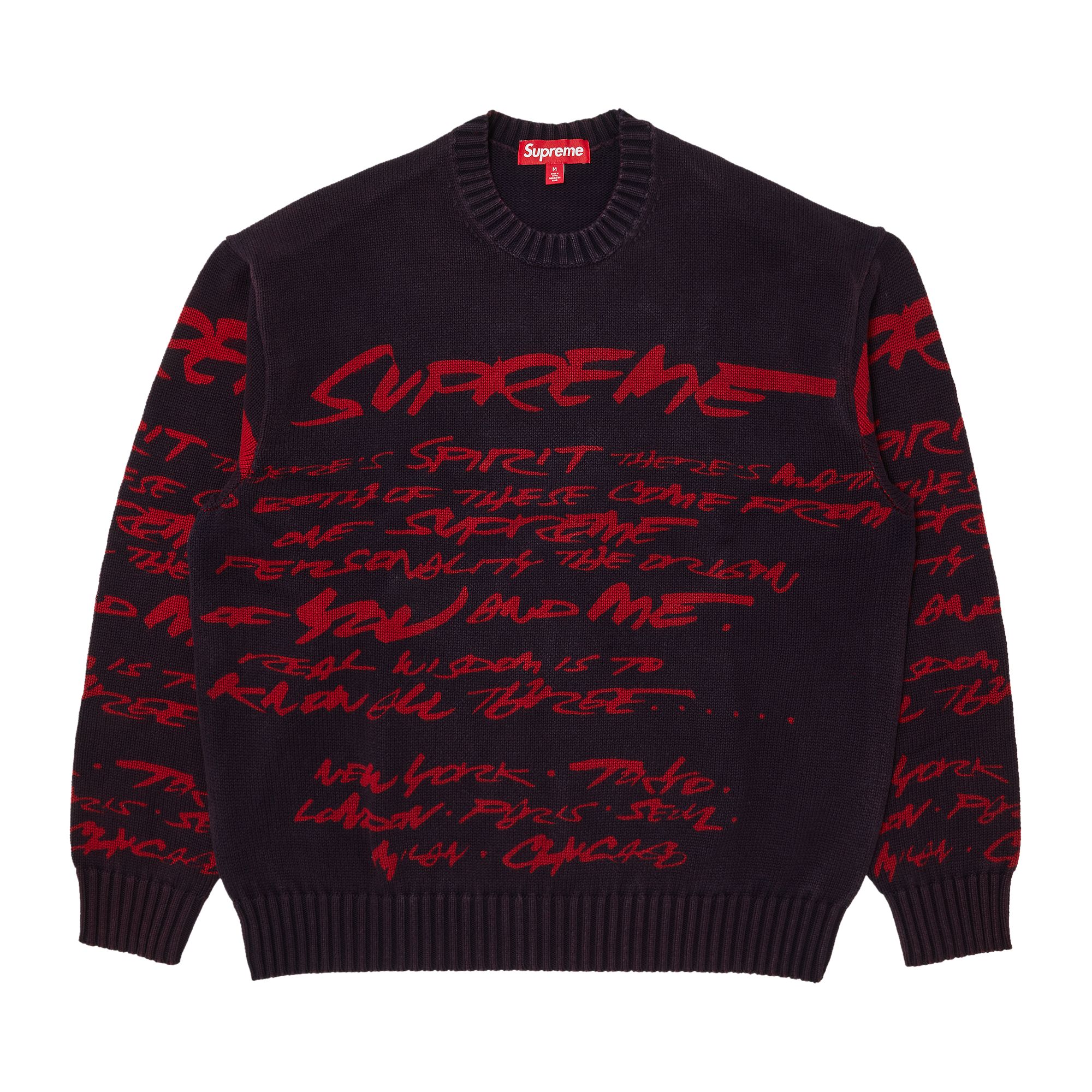 Pre-owned Supreme Futura Sweater 'navy' In Blue