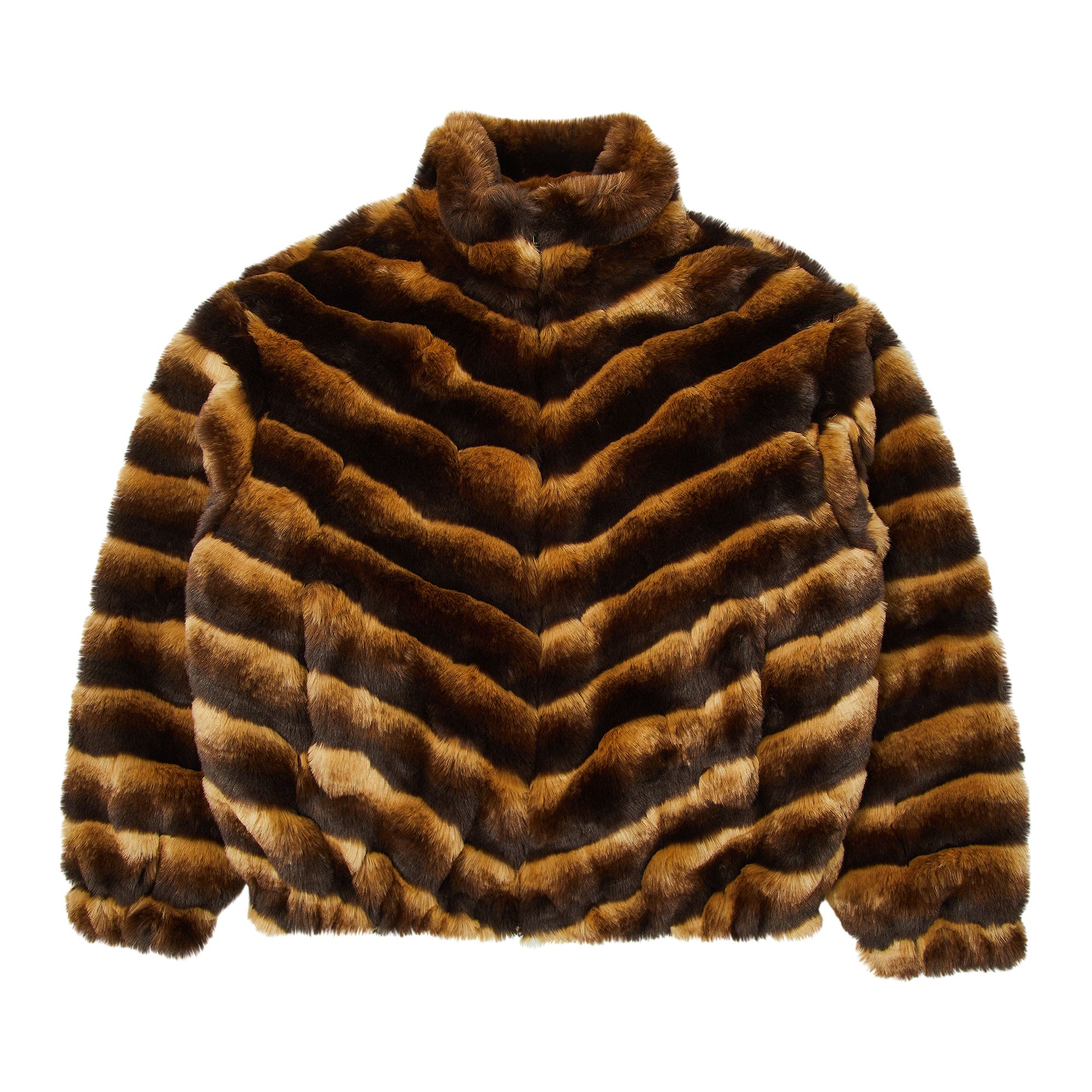 Supreme Faux Fur Jacket 'Brown' | Men's Size S