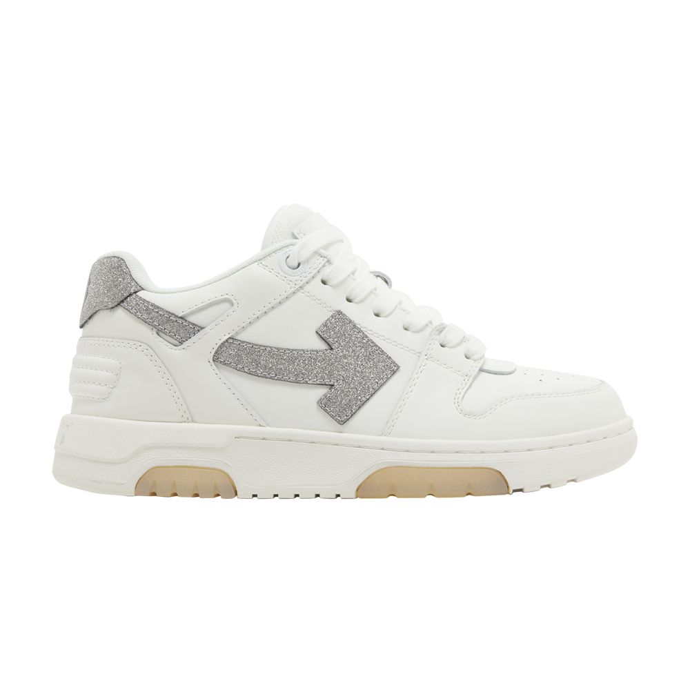 Pre-owned Off-white Wmns Out Of Office 'white Silver Glitter' | Women's Size 37