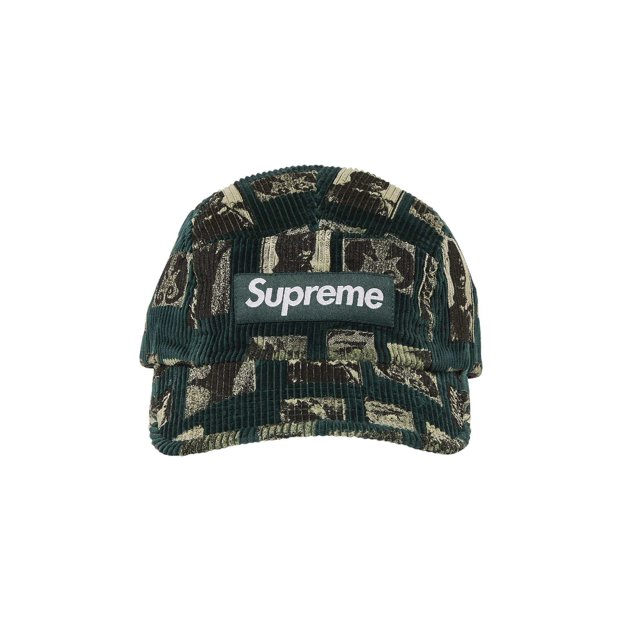 Pre-owned Supreme Weirdo Dave Corduroy Camp Cap 'green'